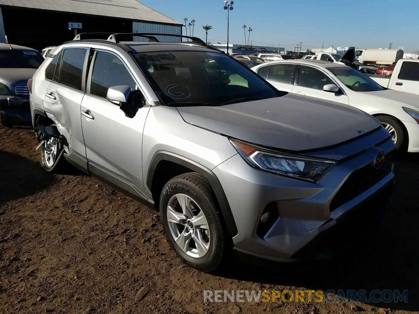 1 Photograph of a damaged car JTMW1RFV8KD013587 TOYOTA RAV4 2019