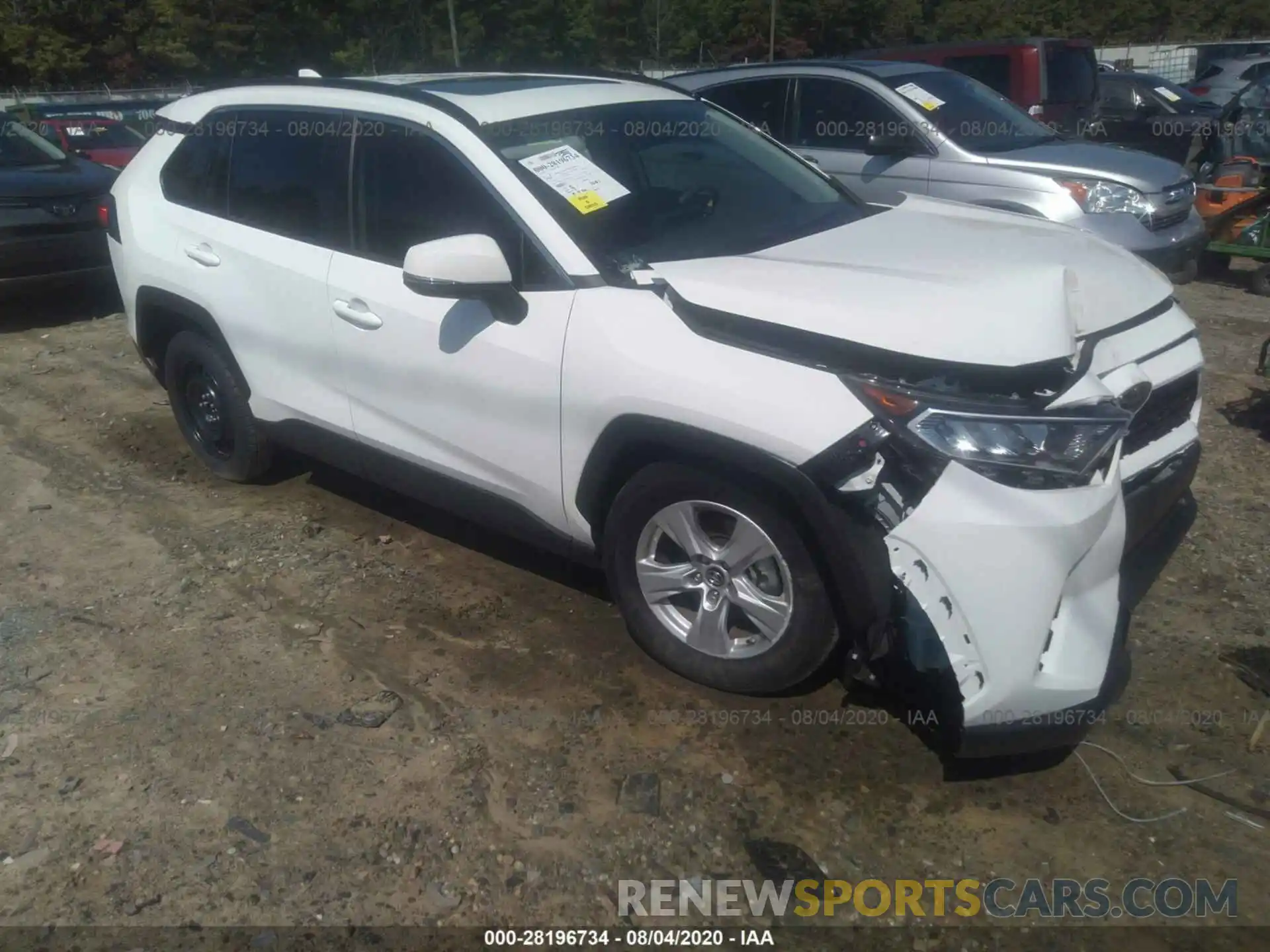 1 Photograph of a damaged car JTMW1RFV8KD017476 TOYOTA RAV4 2019