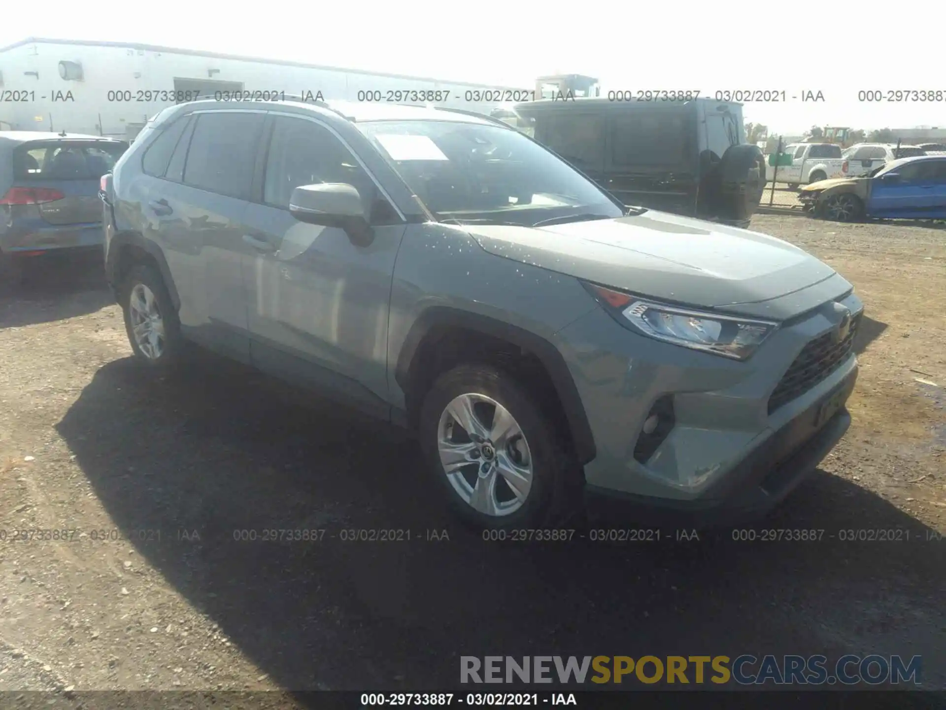 1 Photograph of a damaged car JTMW1RFV8KD019535 TOYOTA RAV4 2019