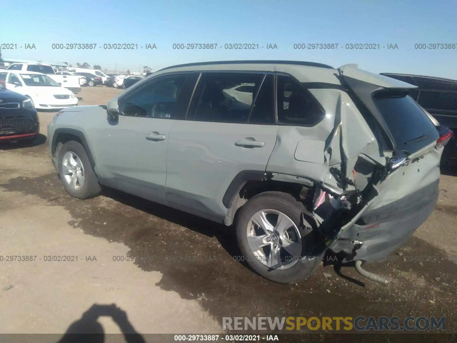 3 Photograph of a damaged car JTMW1RFV8KD019535 TOYOTA RAV4 2019