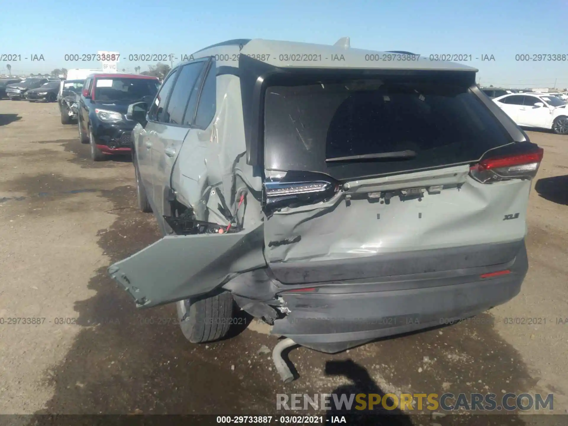 6 Photograph of a damaged car JTMW1RFV8KD019535 TOYOTA RAV4 2019