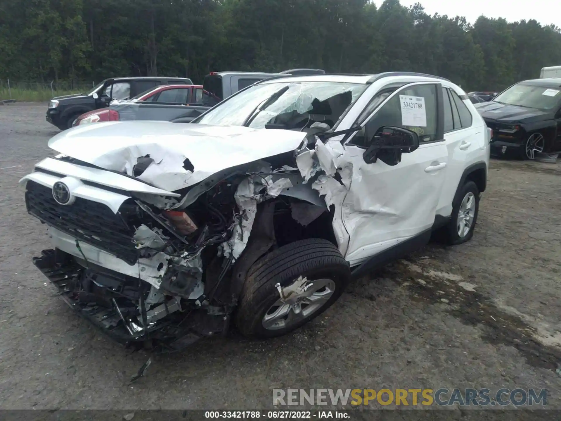 2 Photograph of a damaged car JTMW1RFV8KD019907 TOYOTA RAV4 2019