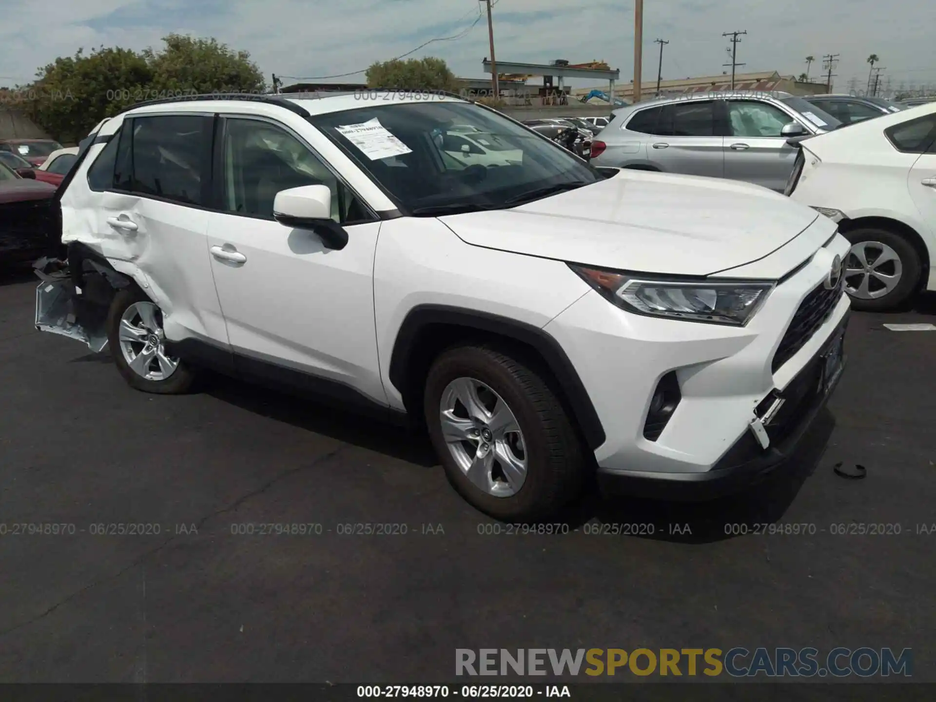 1 Photograph of a damaged car JTMW1RFV8KD028123 TOYOTA RAV4 2019