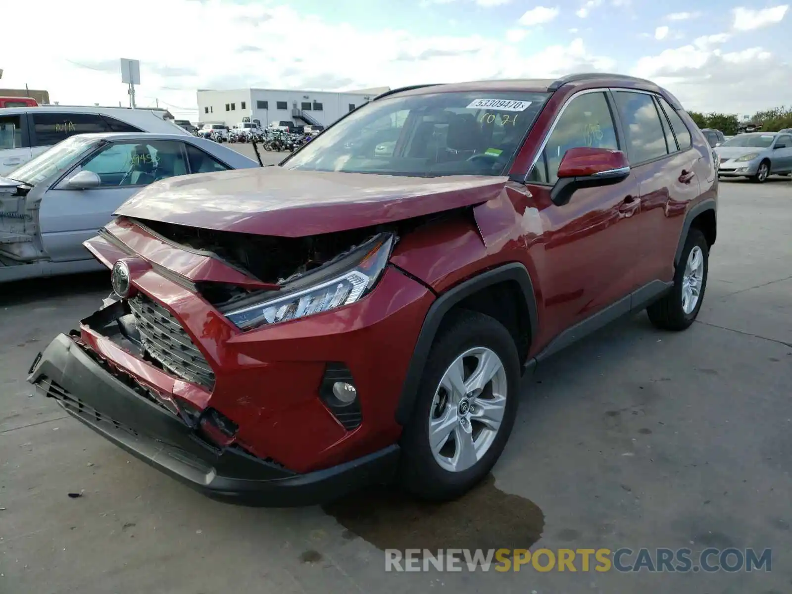 2 Photograph of a damaged car JTMW1RFV8KD029241 TOYOTA RAV4 2019