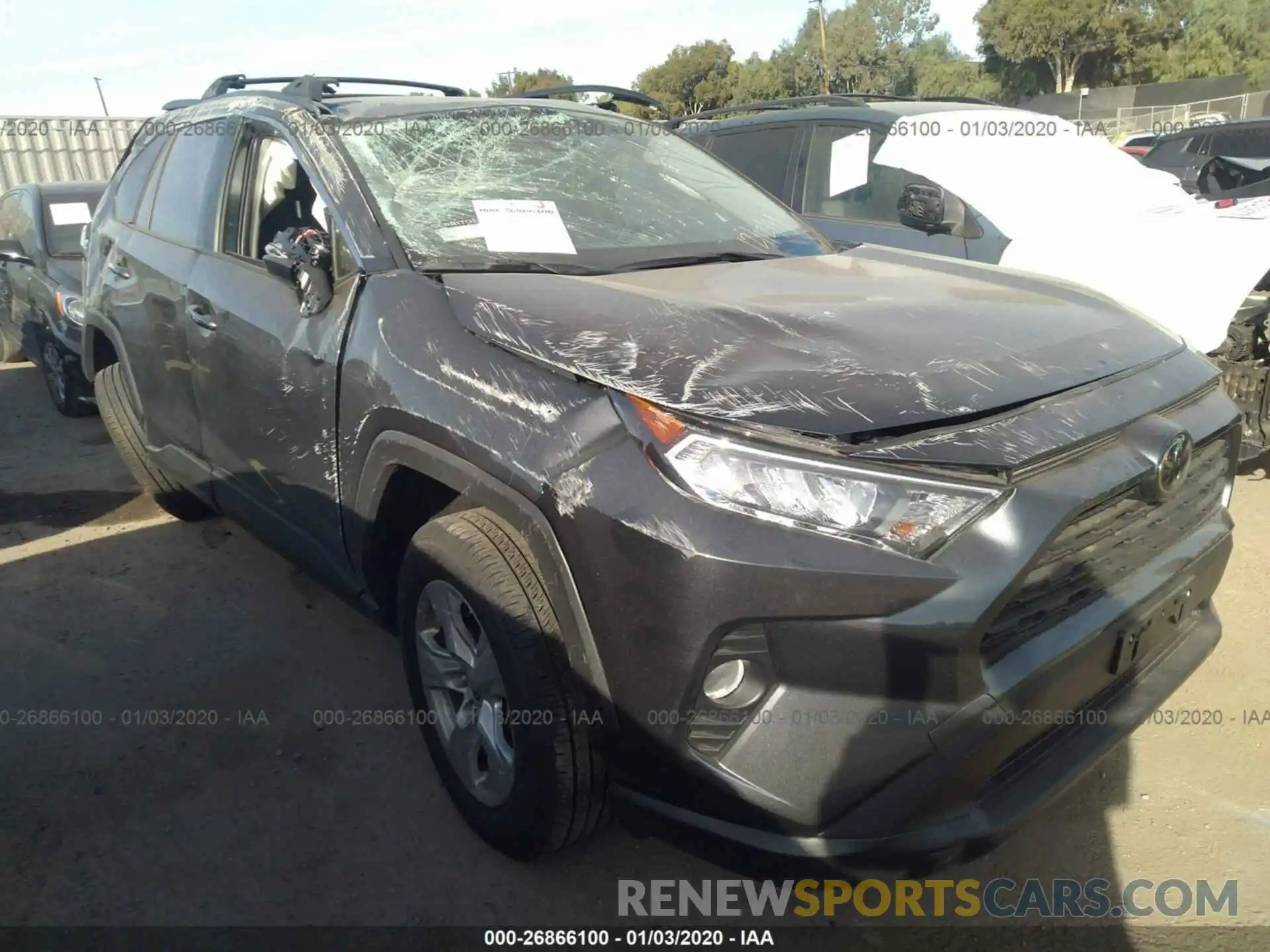 1 Photograph of a damaged car JTMW1RFV8KD032575 TOYOTA RAV4 2019