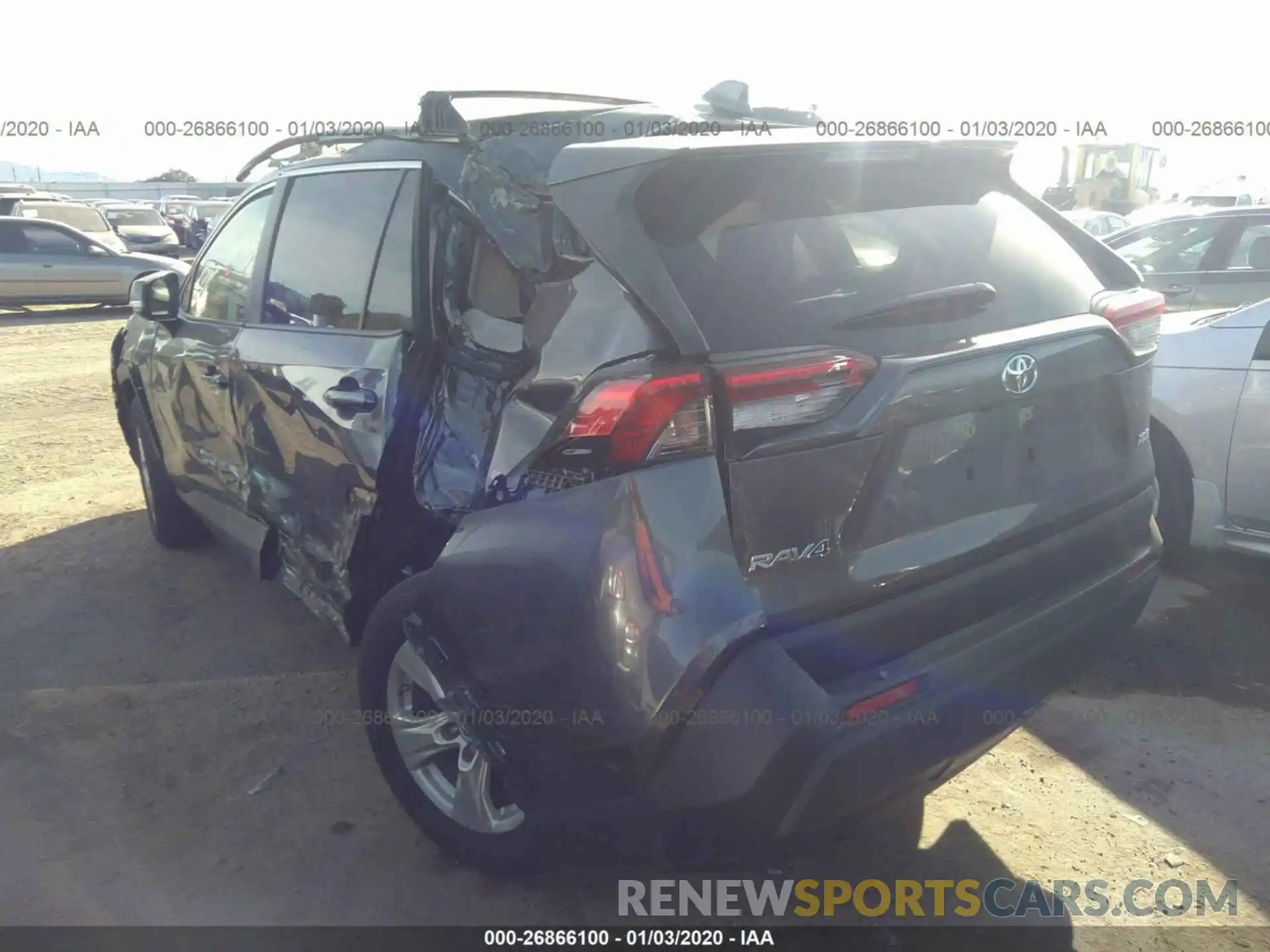 3 Photograph of a damaged car JTMW1RFV8KD032575 TOYOTA RAV4 2019