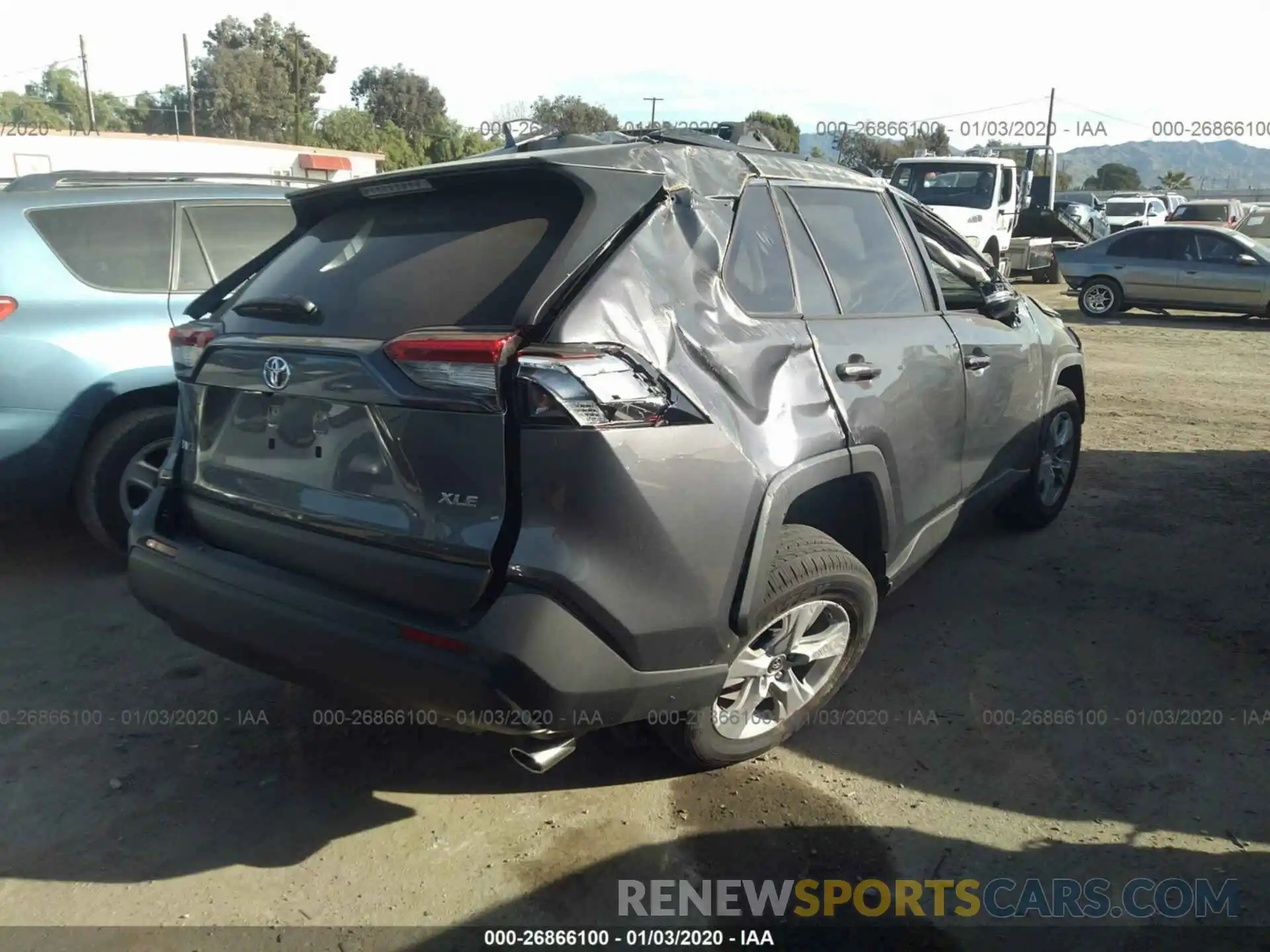 4 Photograph of a damaged car JTMW1RFV8KD032575 TOYOTA RAV4 2019