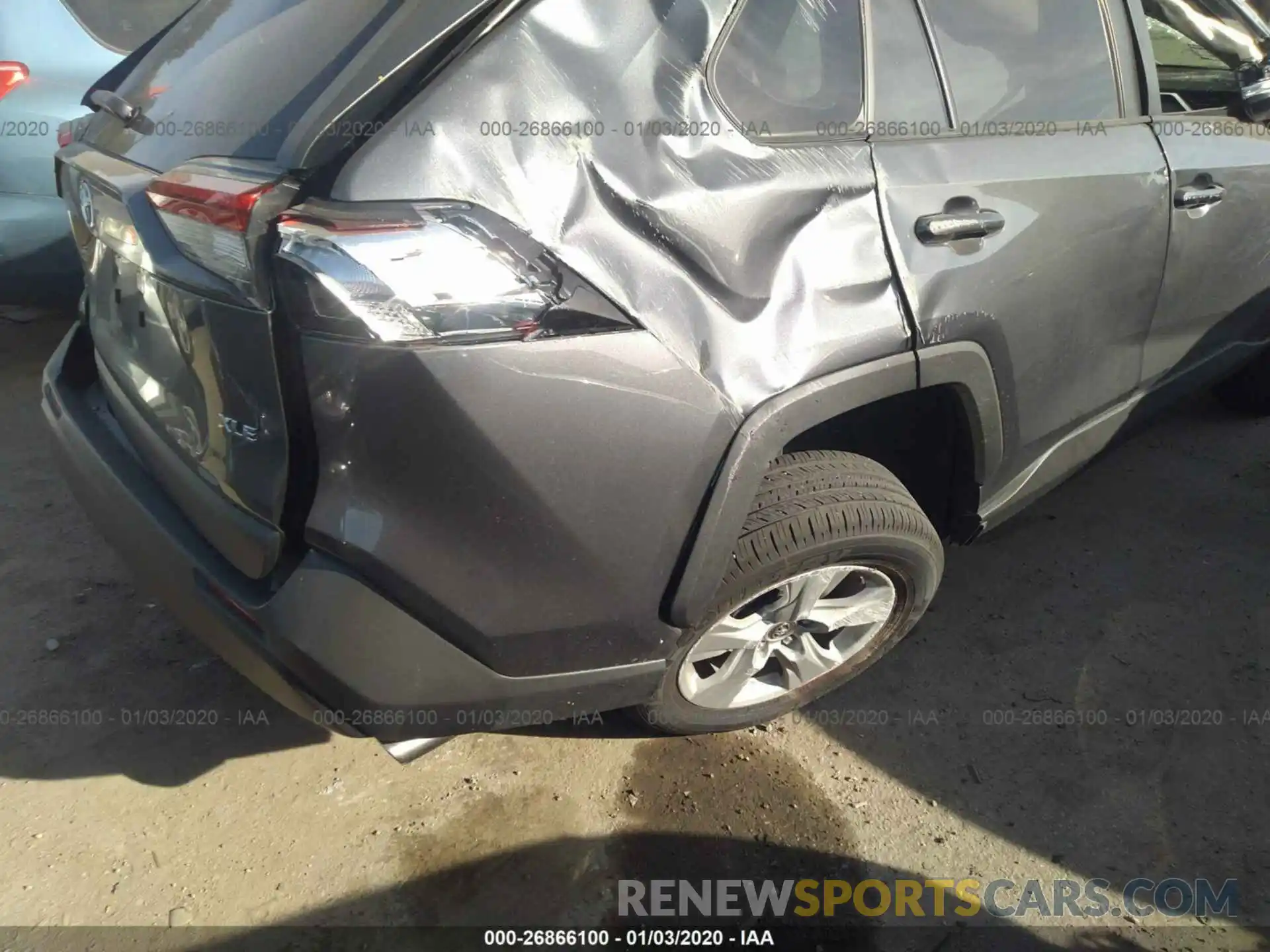 6 Photograph of a damaged car JTMW1RFV8KD032575 TOYOTA RAV4 2019