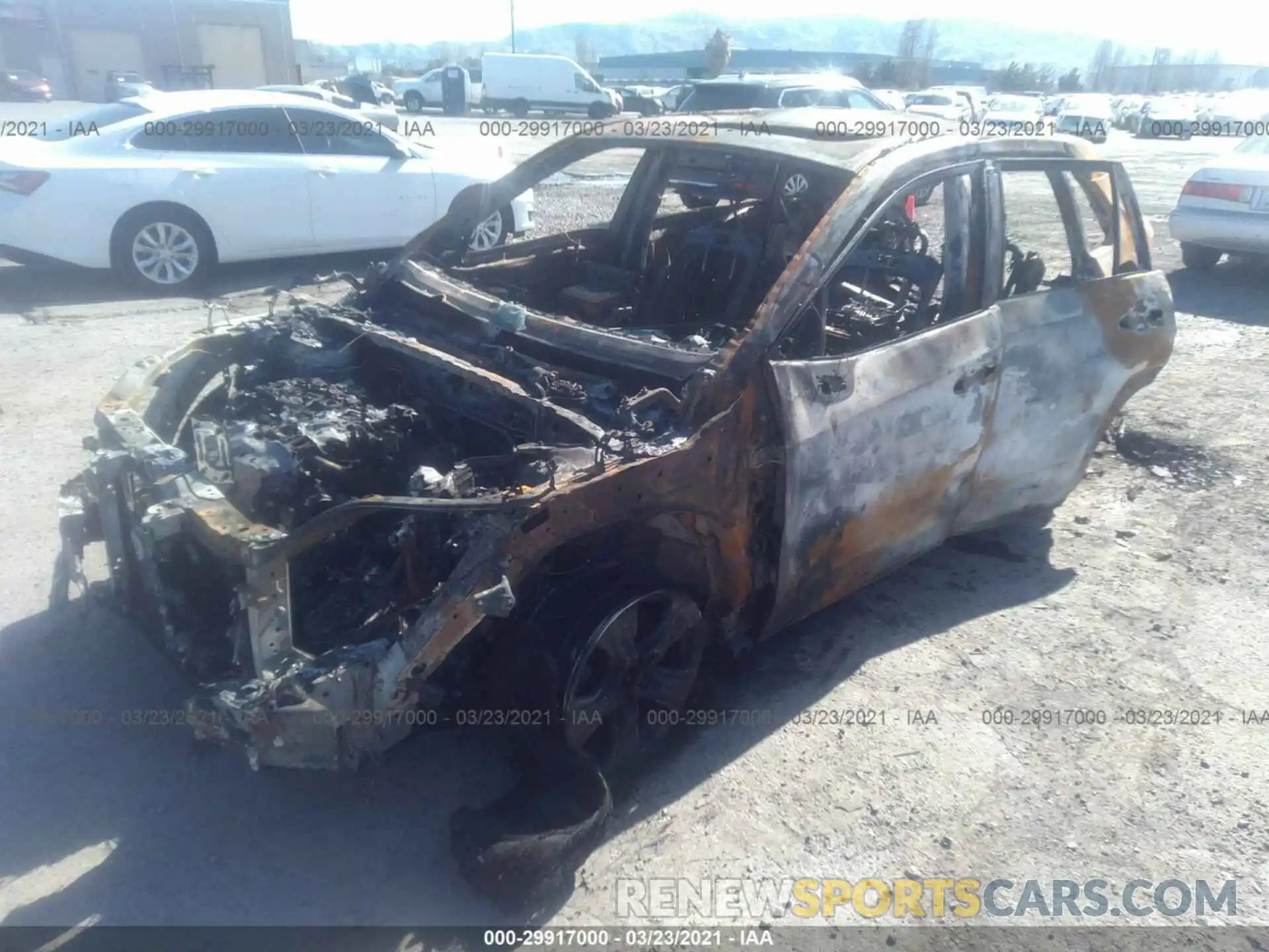 2 Photograph of a damaged car JTMW1RFV8KD038988 TOYOTA RAV4 2019