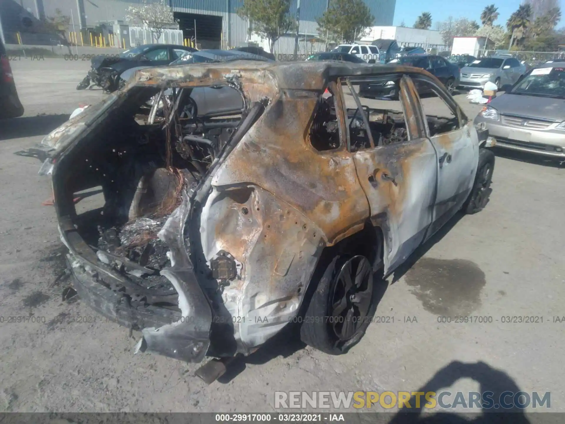 4 Photograph of a damaged car JTMW1RFV8KD038988 TOYOTA RAV4 2019