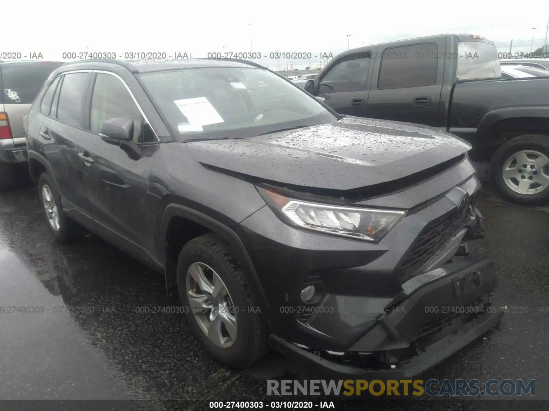 1 Photograph of a damaged car JTMW1RFV8KD039946 TOYOTA RAV4 2019