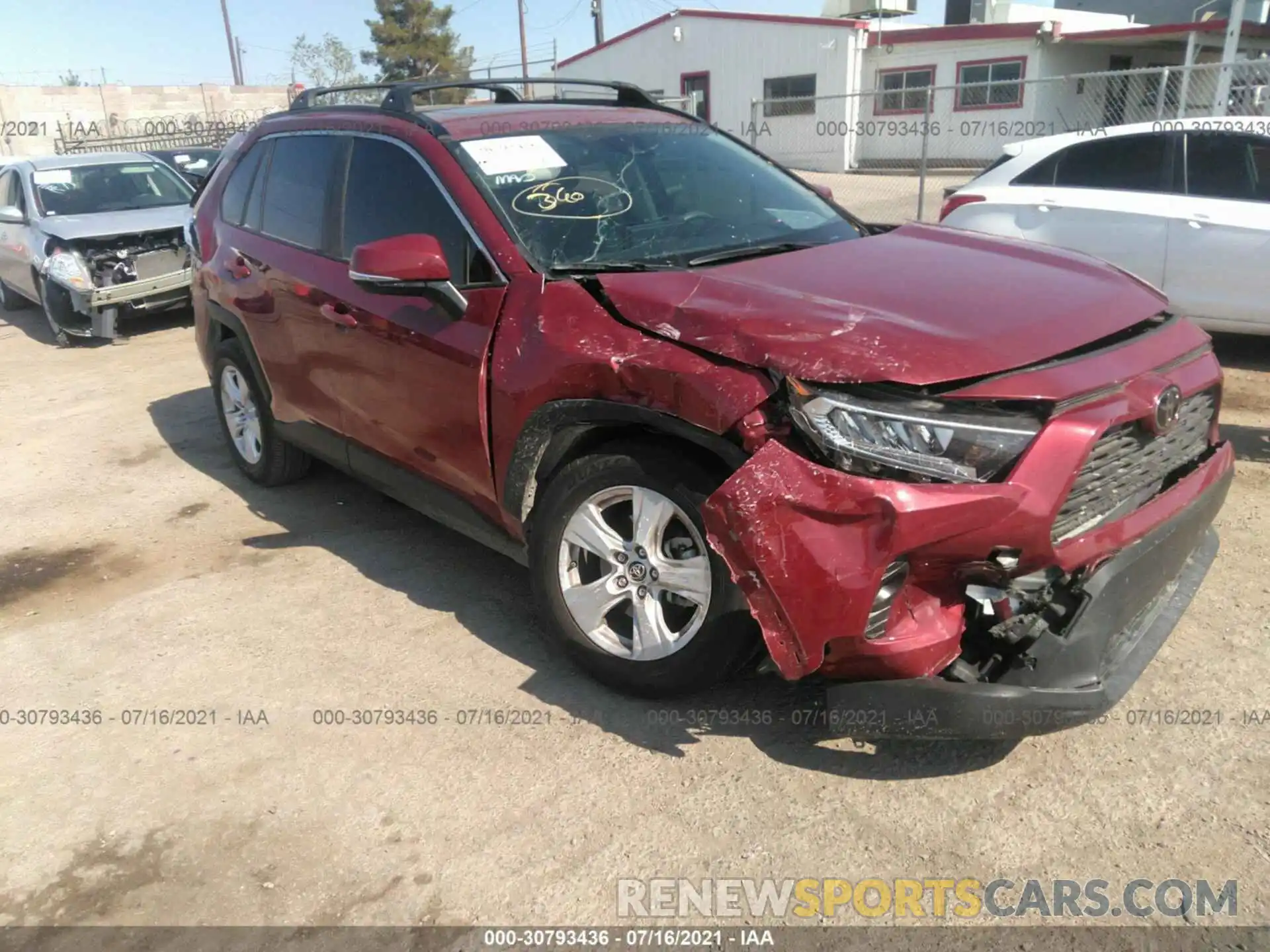 1 Photograph of a damaged car JTMW1RFV8KD503320 TOYOTA RAV4 2019