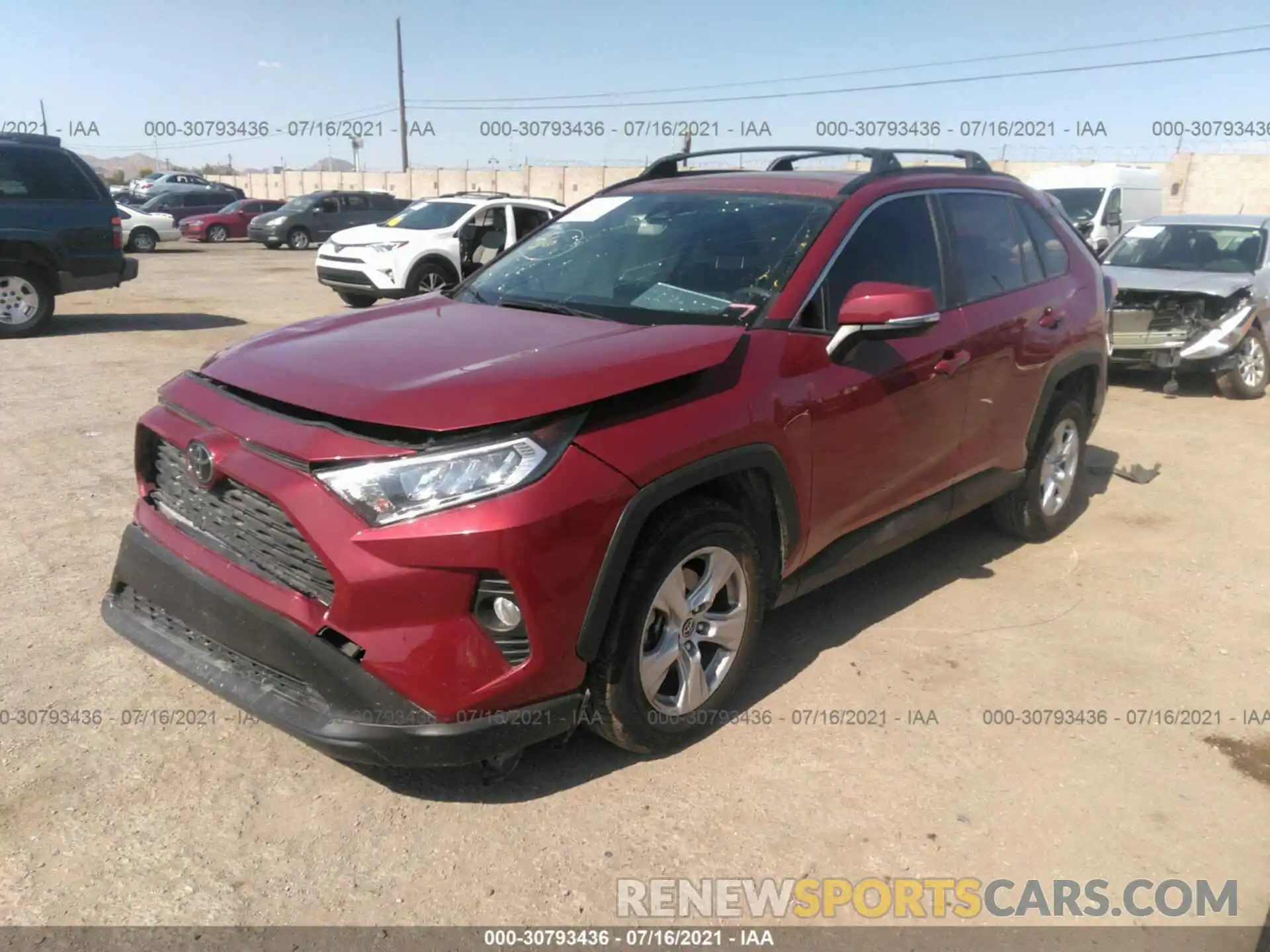 2 Фотография поврежденного автомобиля JTMW1RFV8KD503320 TOYOTA RAV4 2019