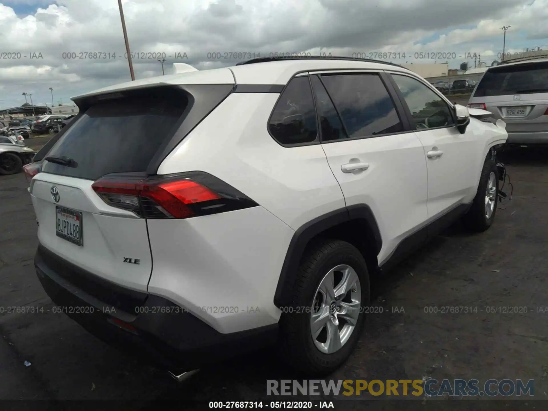 4 Фотография поврежденного автомобиля JTMW1RFV8KD509635 TOYOTA RAV4 2019