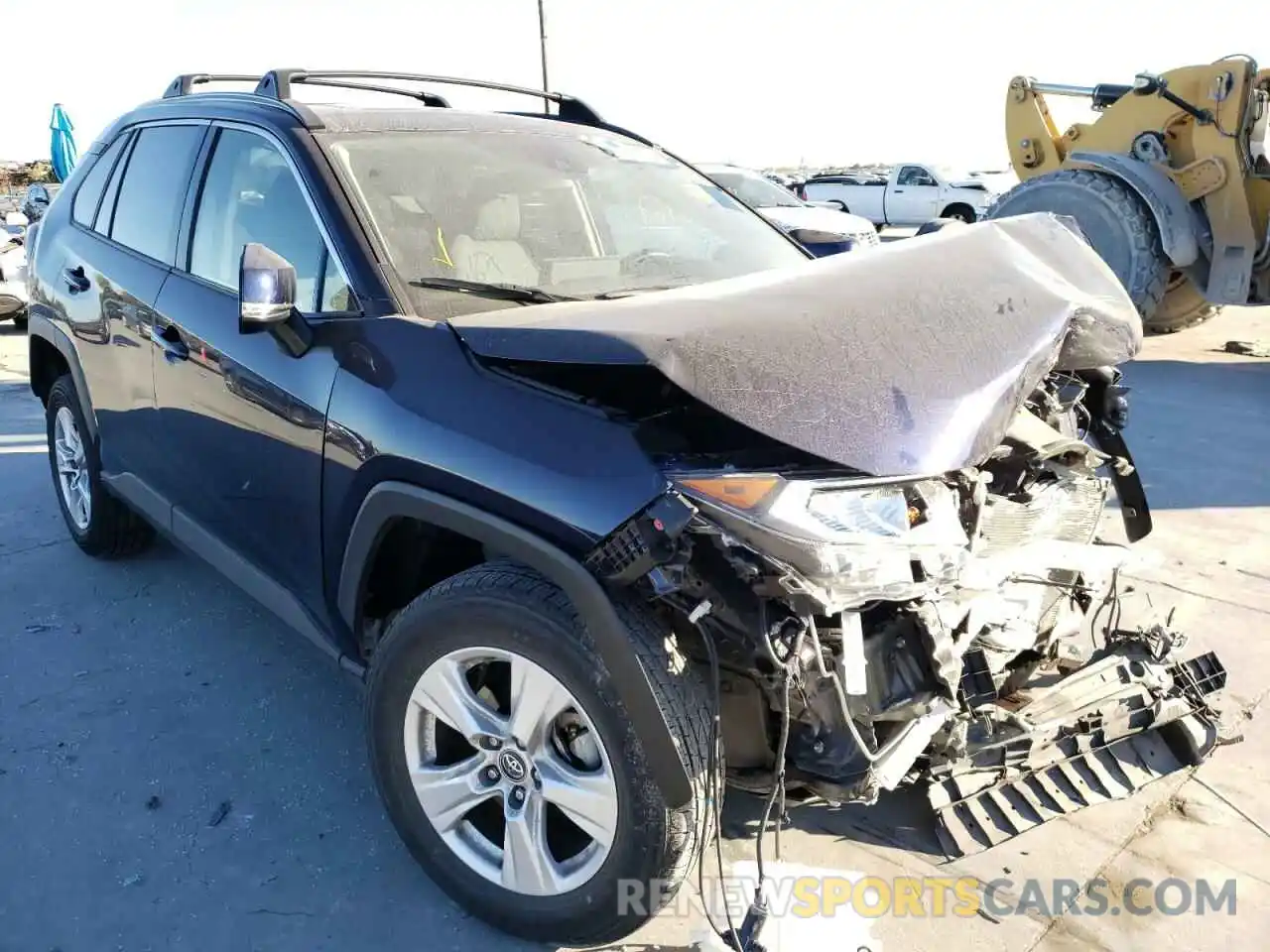 1 Photograph of a damaged car JTMW1RFV8KD514074 TOYOTA RAV4 2019