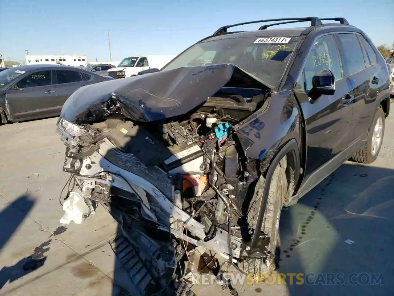 2 Photograph of a damaged car JTMW1RFV8KD514074 TOYOTA RAV4 2019