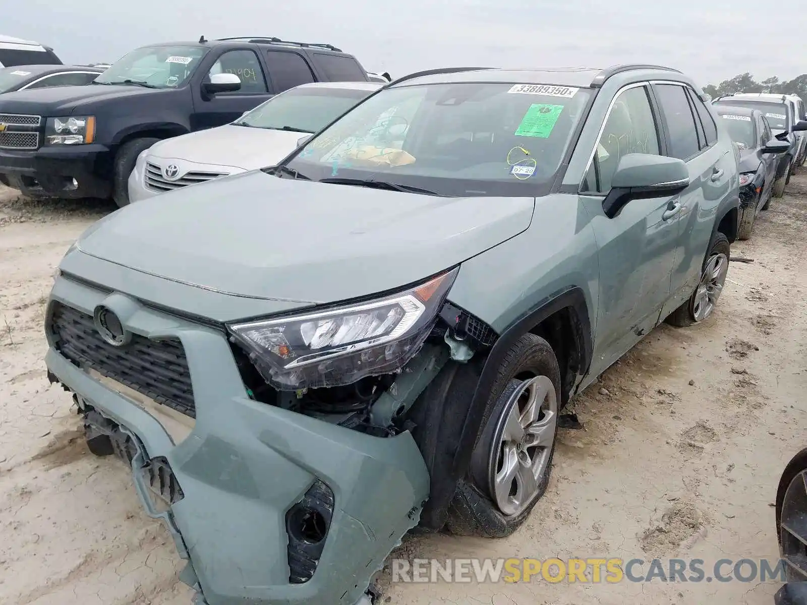 2 Photograph of a damaged car JTMW1RFV8KJ001215 TOYOTA RAV4 2019