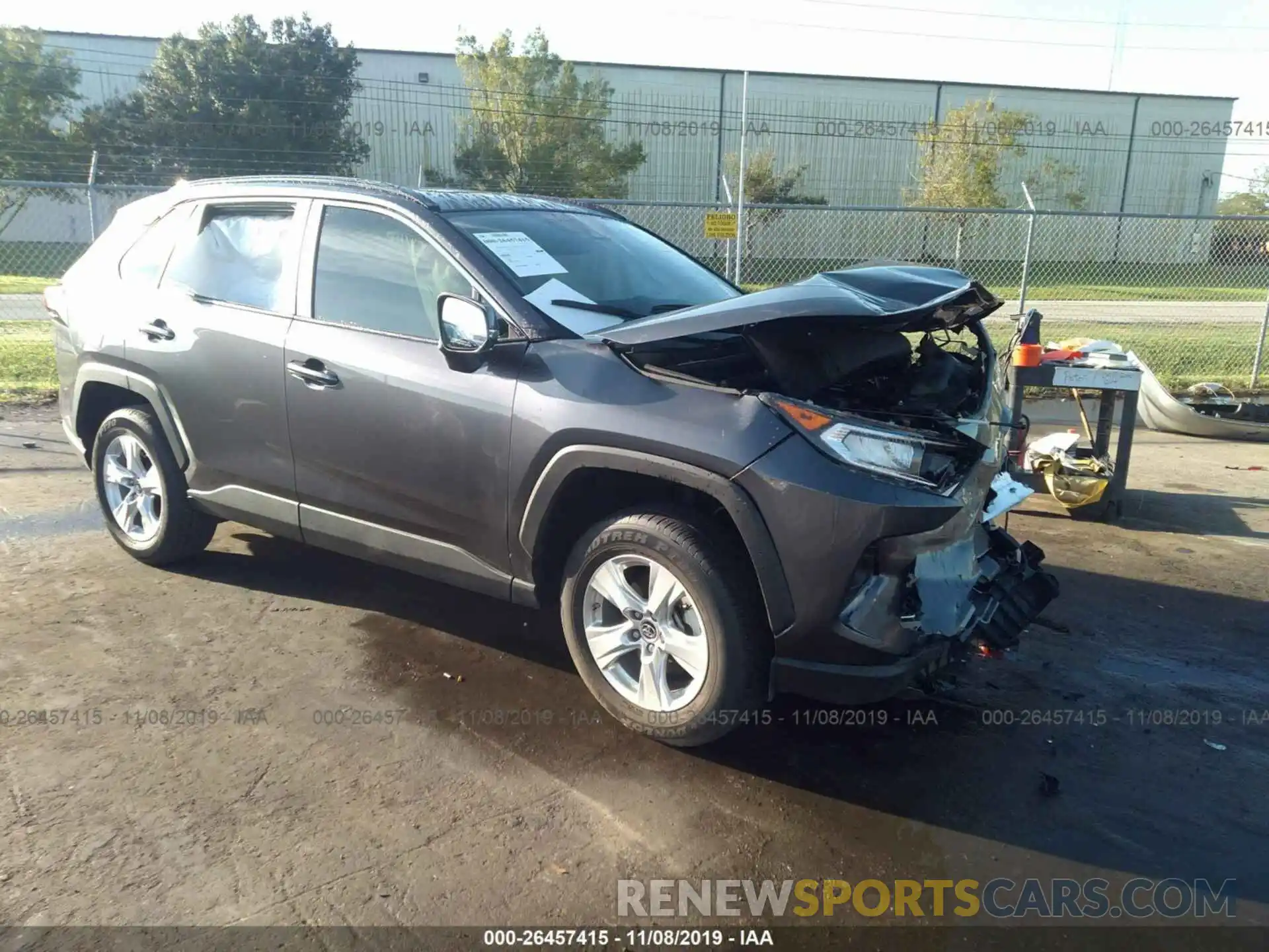 1 Photograph of a damaged car JTMW1RFV8KJ003076 TOYOTA RAV4 2019