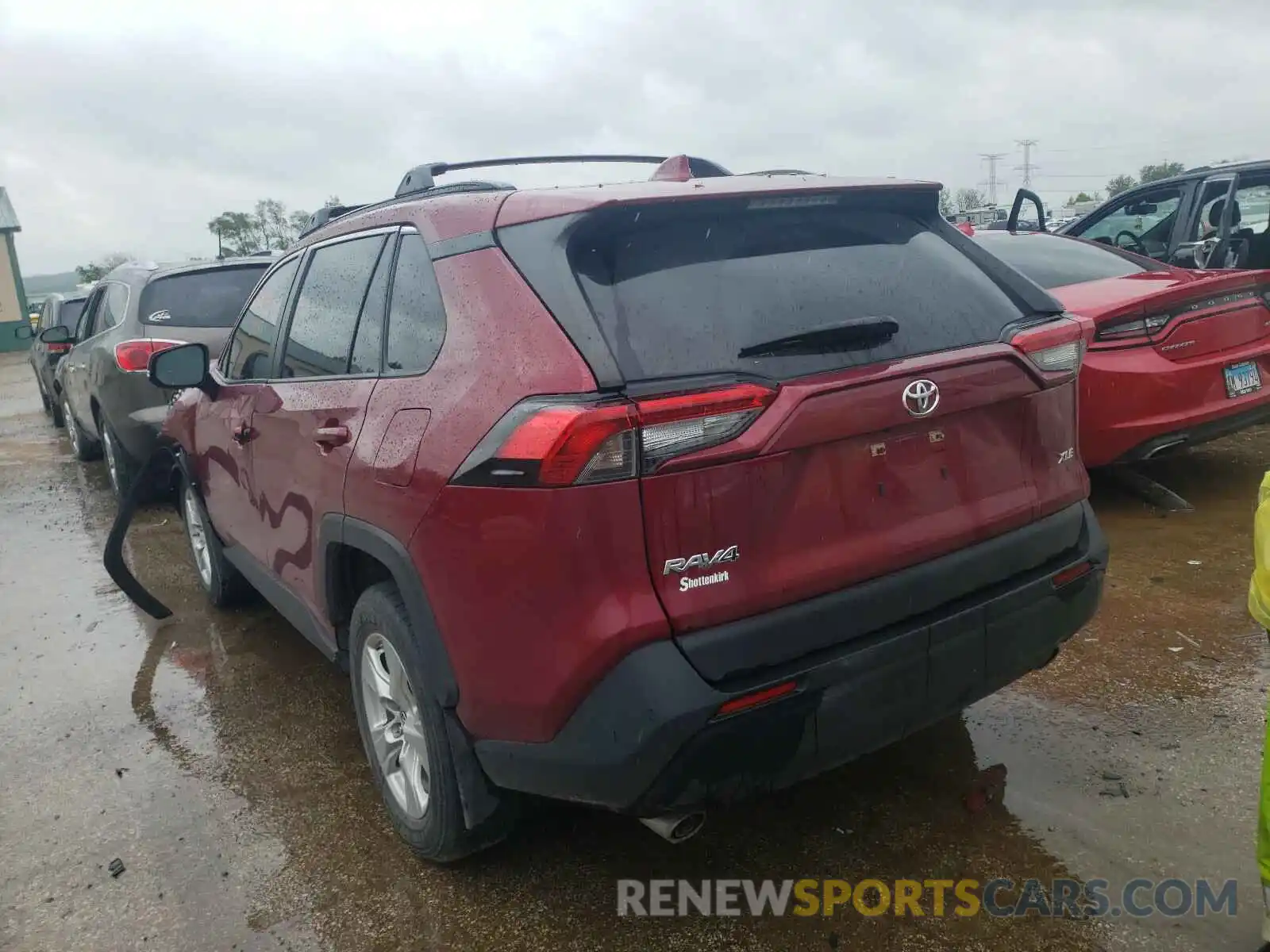 3 Photograph of a damaged car JTMW1RFV8KJ005684 TOYOTA RAV4 2019