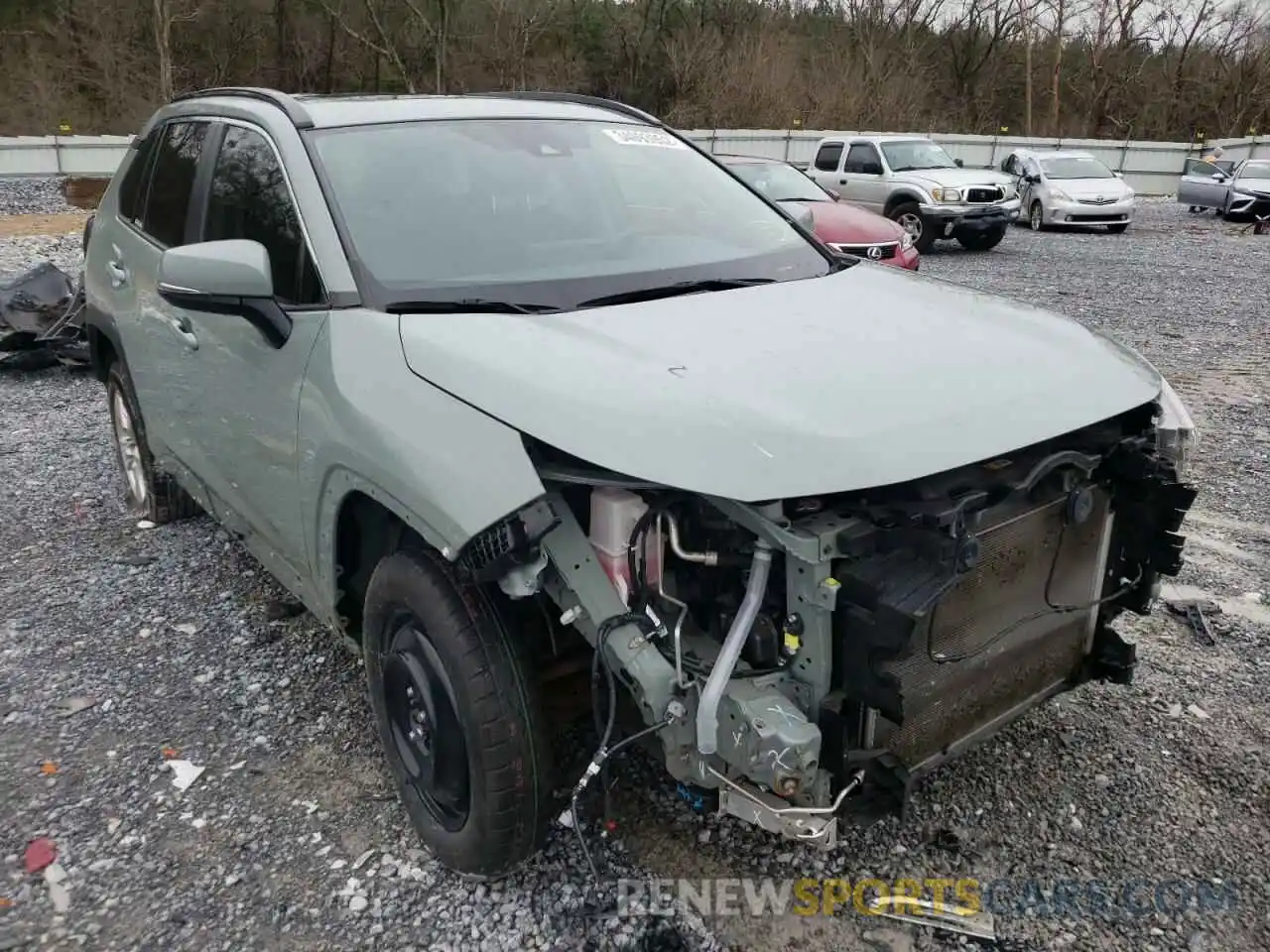 1 Photograph of a damaged car JTMW1RFV8KJ011632 TOYOTA RAV4 2019