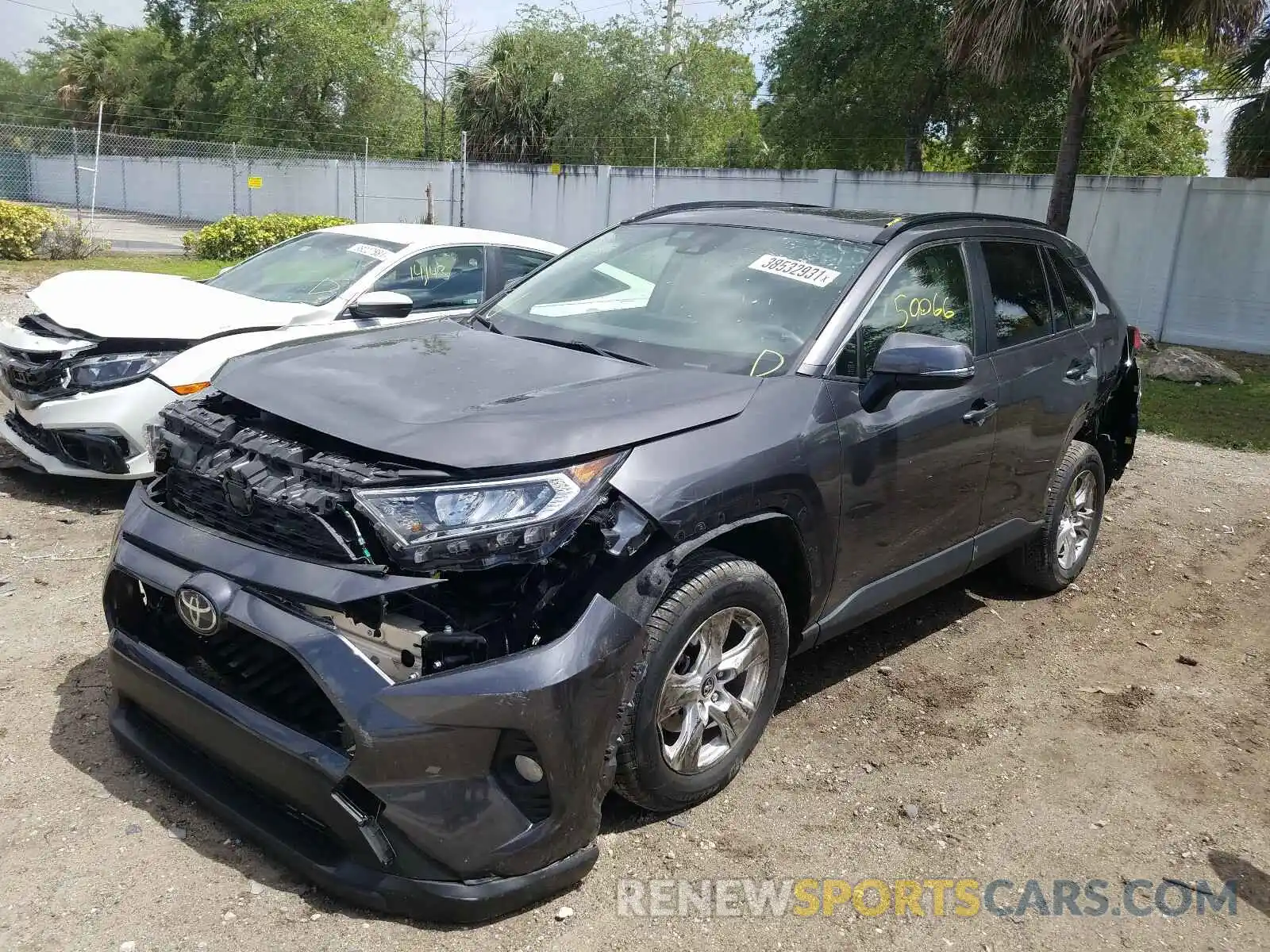 2 Photograph of a damaged car JTMW1RFV8KJ013803 TOYOTA RAV4 2019