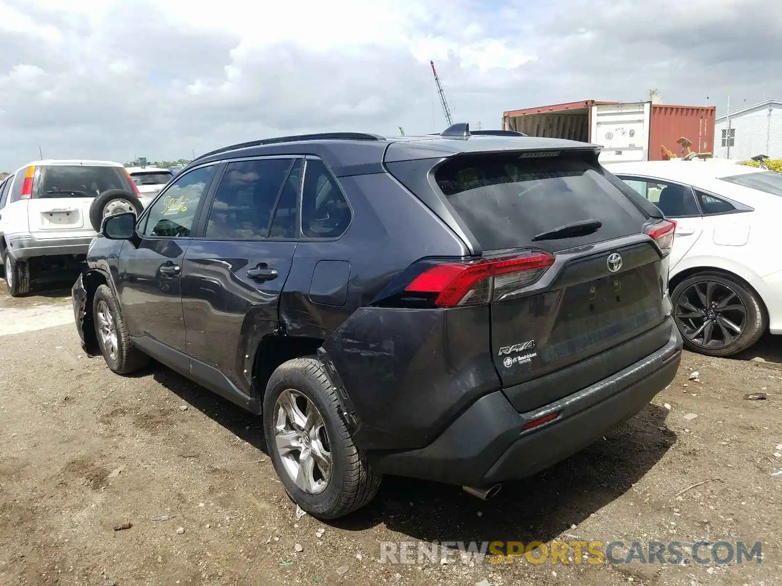 3 Photograph of a damaged car JTMW1RFV8KJ013803 TOYOTA RAV4 2019