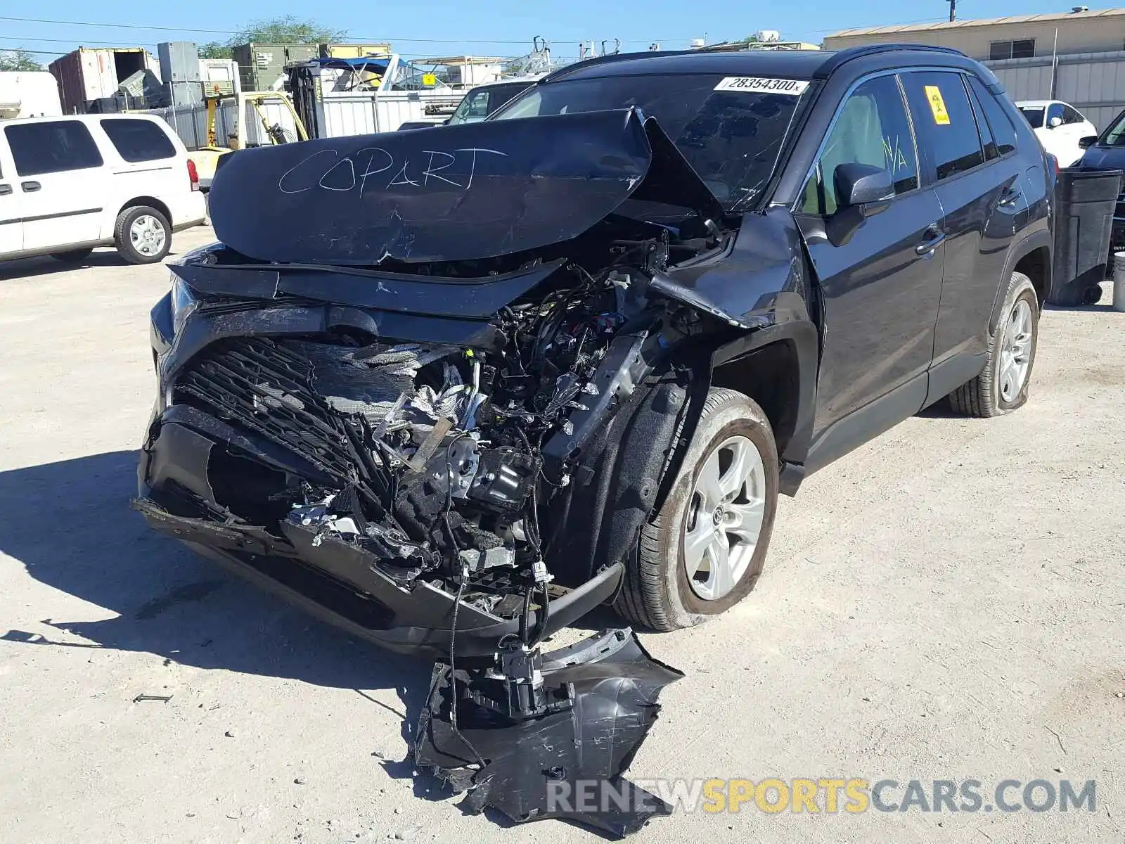 2 Photograph of a damaged car JTMW1RFV8KJ016877 TOYOTA RAV4 2019