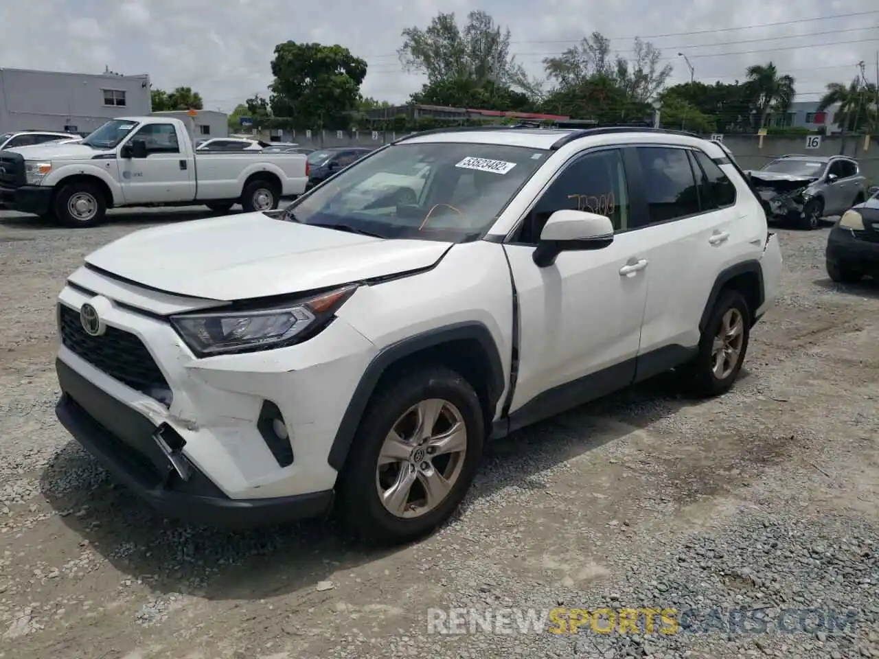 2 Photograph of a damaged car JTMW1RFV9KD011878 TOYOTA RAV4 2019