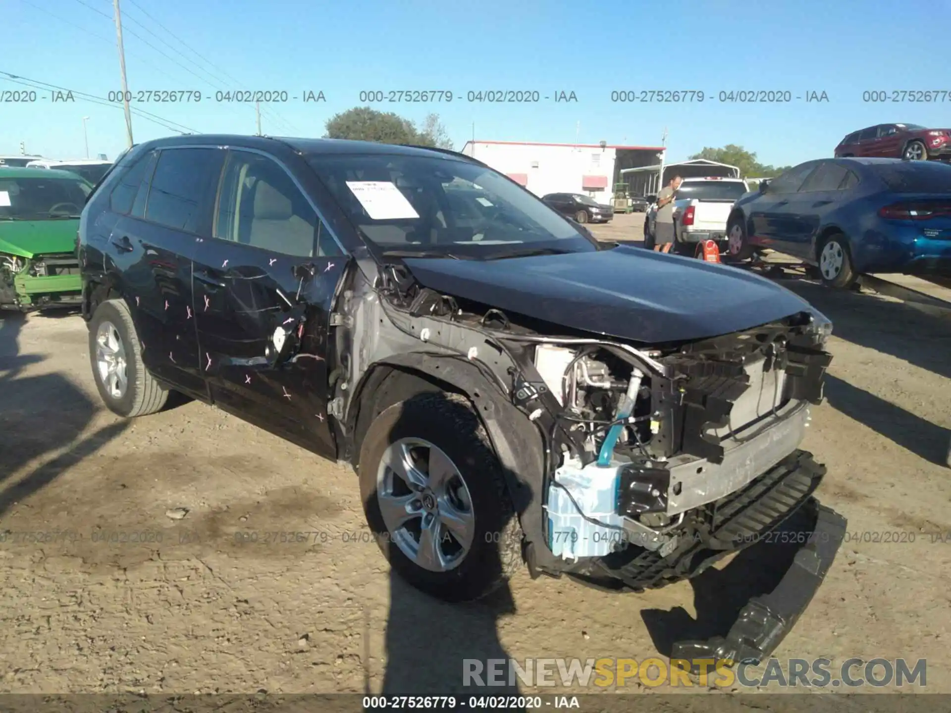 1 Photograph of a damaged car JTMW1RFV9KD012271 TOYOTA RAV4 2019