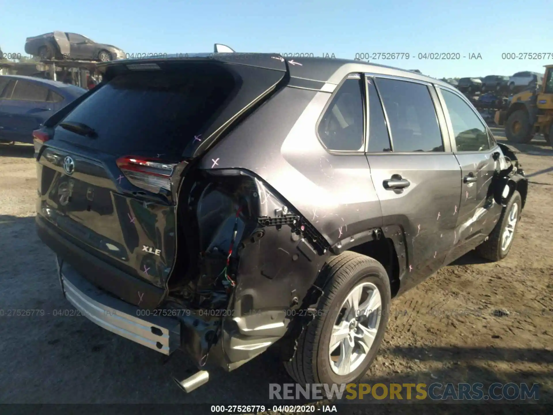 4 Photograph of a damaged car JTMW1RFV9KD012271 TOYOTA RAV4 2019