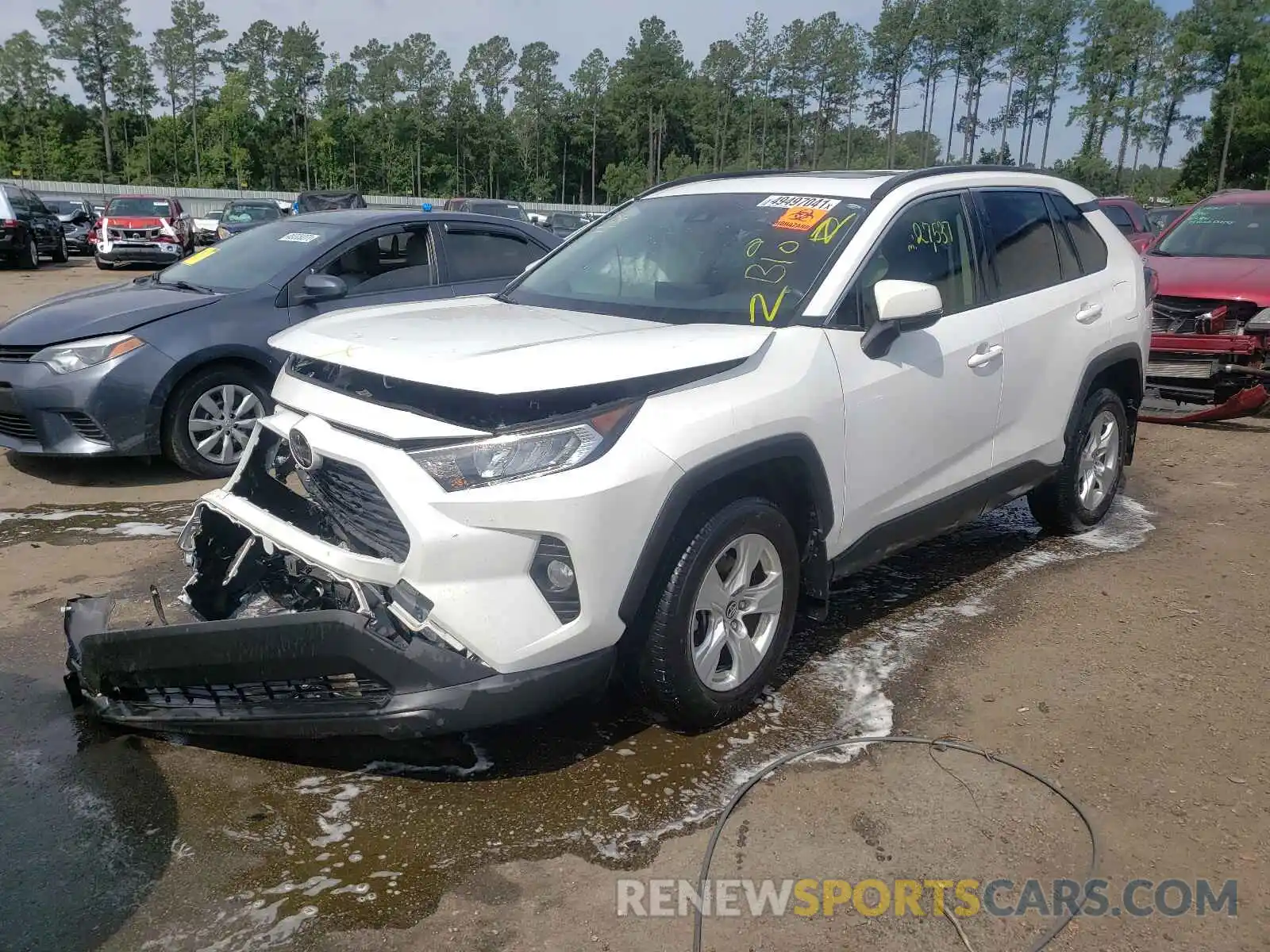 2 Photograph of a damaged car JTMW1RFV9KD014487 TOYOTA RAV4 2019