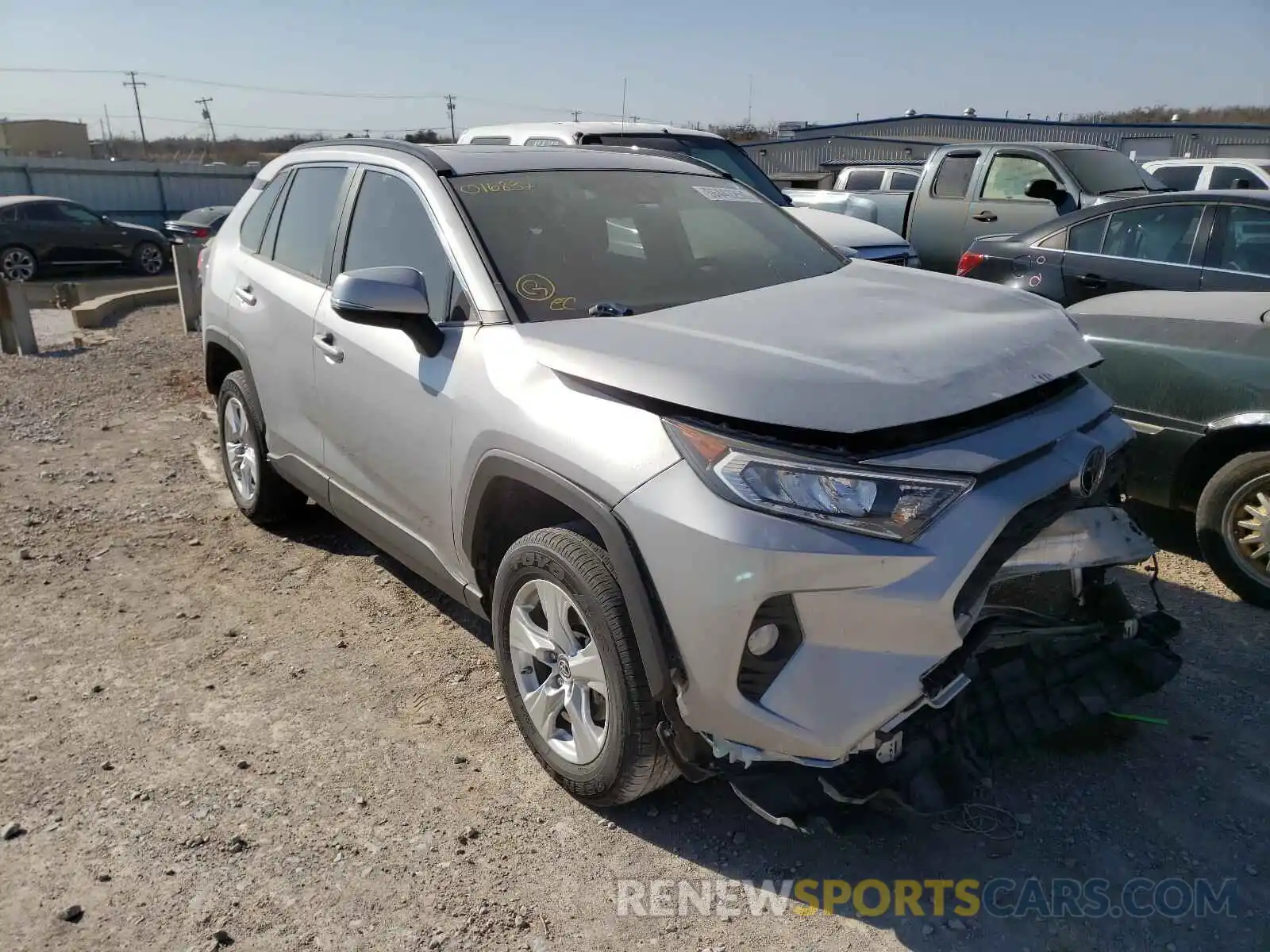 1 Photograph of a damaged car JTMW1RFV9KD016837 TOYOTA RAV4 2019