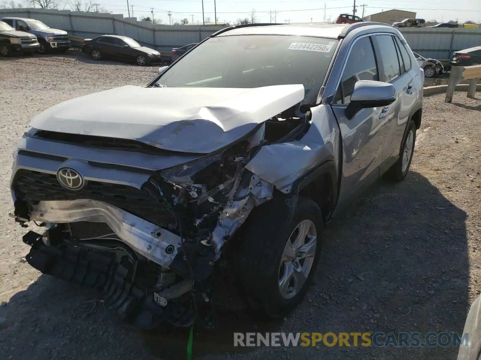 2 Photograph of a damaged car JTMW1RFV9KD016837 TOYOTA RAV4 2019