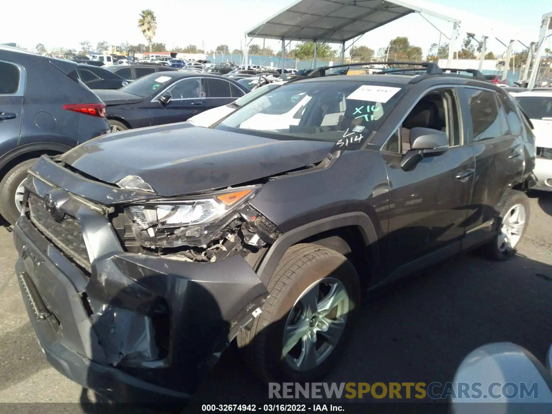 2 Photograph of a damaged car JTMW1RFV9KD018622 TOYOTA RAV4 2019