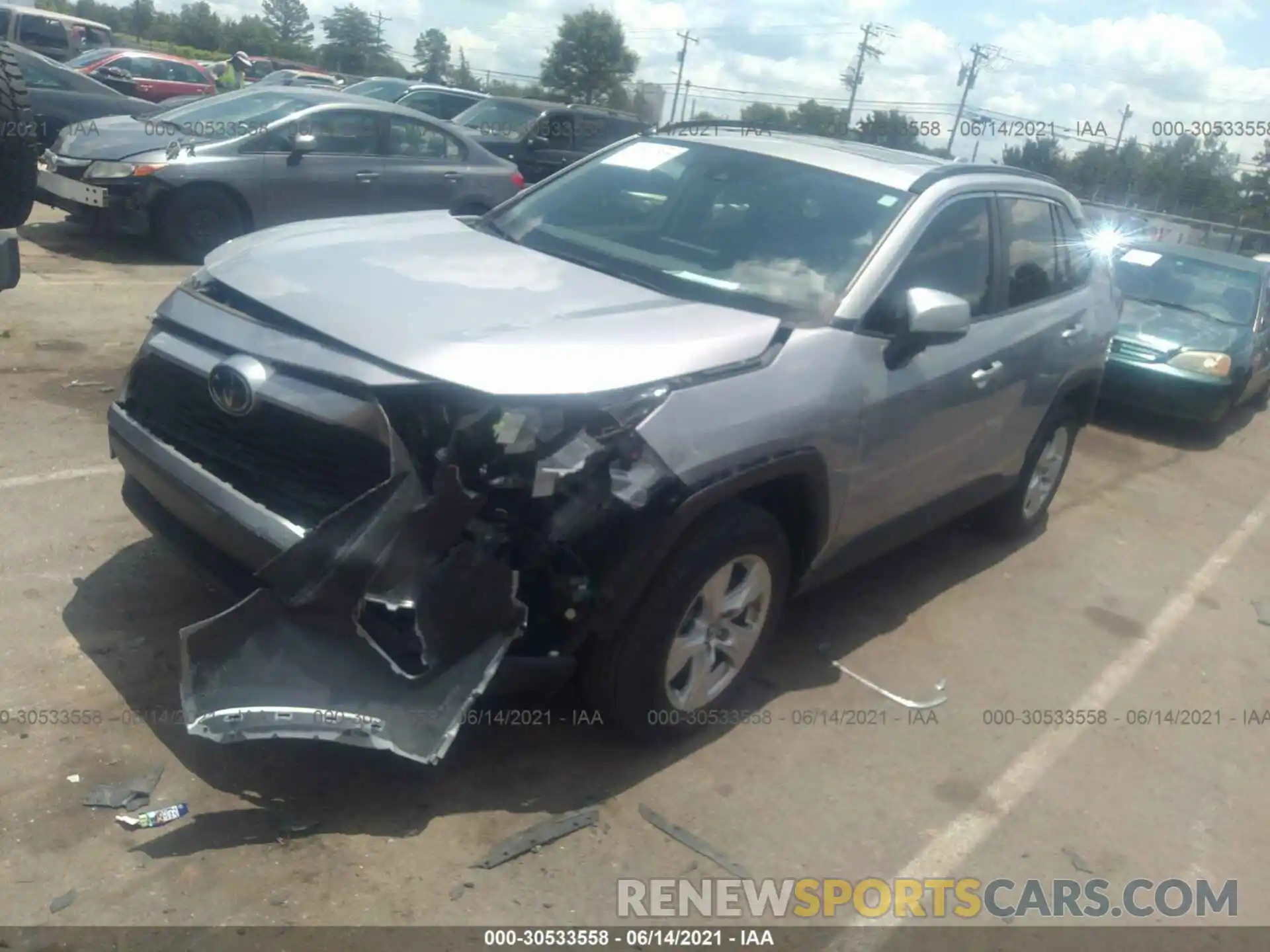 2 Photograph of a damaged car JTMW1RFV9KD020239 TOYOTA RAV4 2019