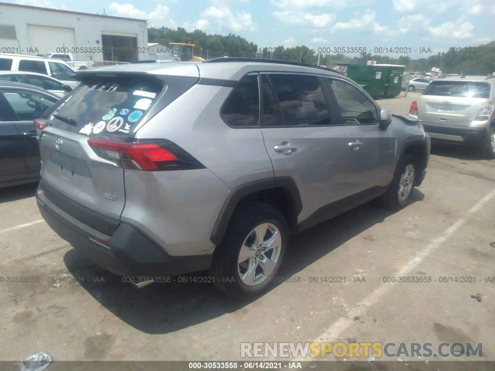 4 Photograph of a damaged car JTMW1RFV9KD020239 TOYOTA RAV4 2019