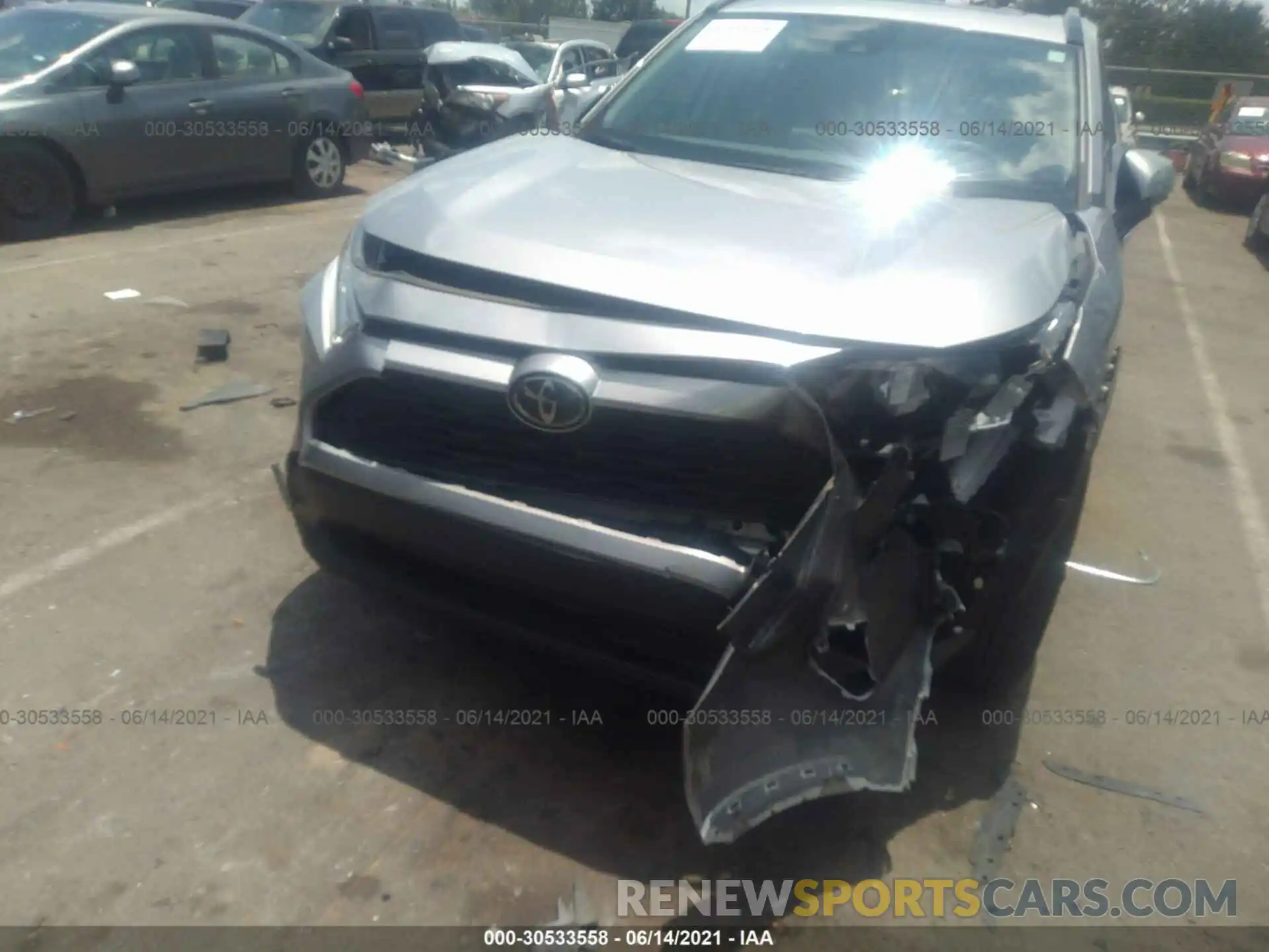 6 Photograph of a damaged car JTMW1RFV9KD020239 TOYOTA RAV4 2019