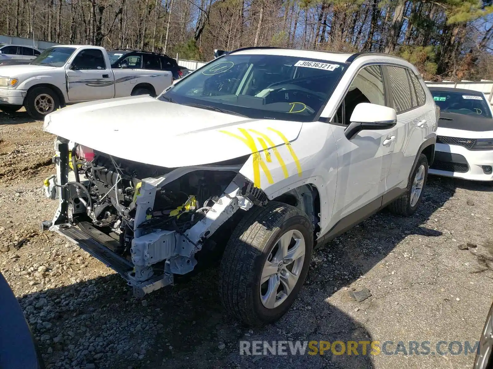 2 Photograph of a damaged car JTMW1RFV9KD022105 TOYOTA RAV4 2019