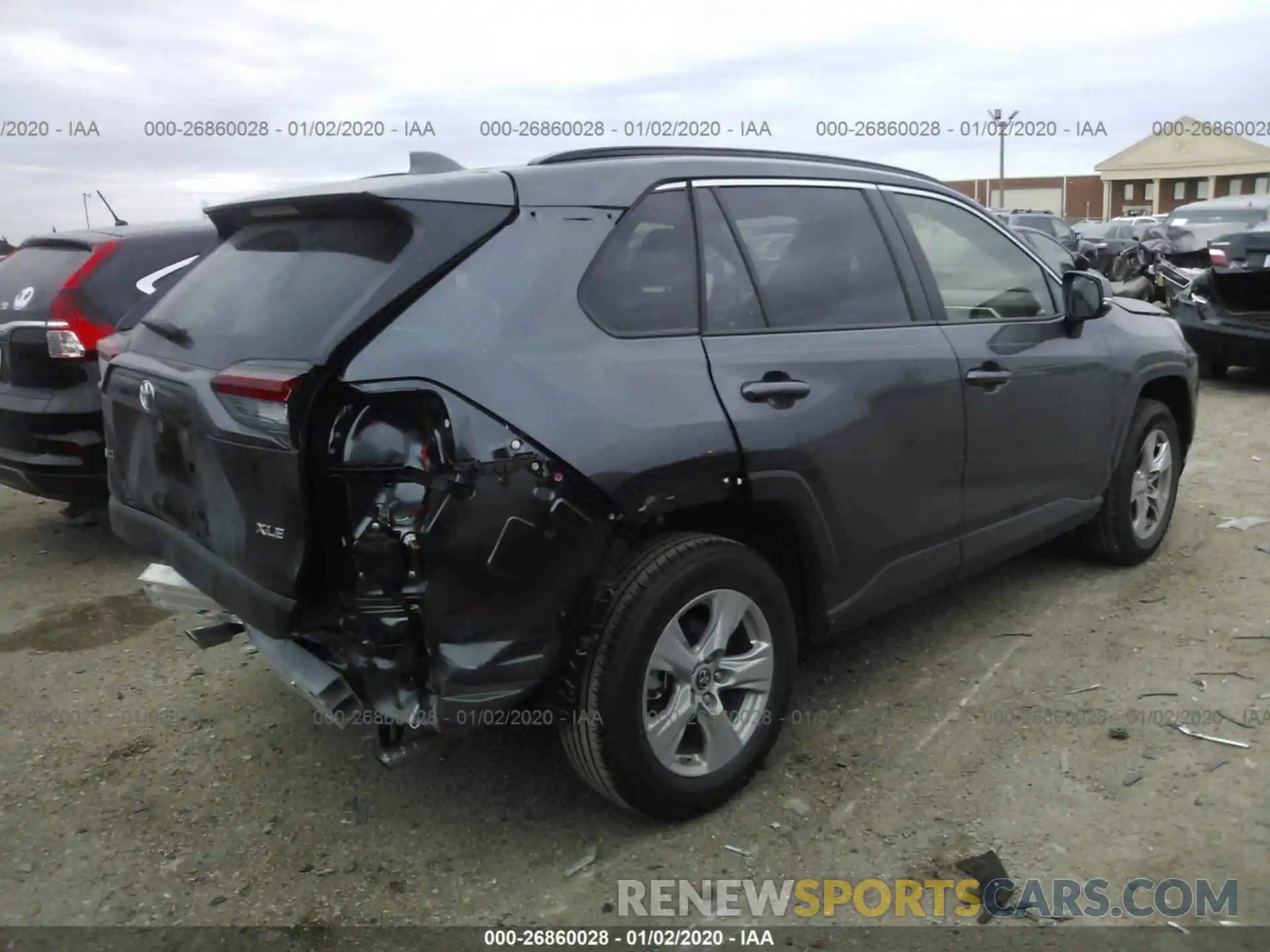 4 Photograph of a damaged car JTMW1RFV9KD032620 TOYOTA RAV4 2019