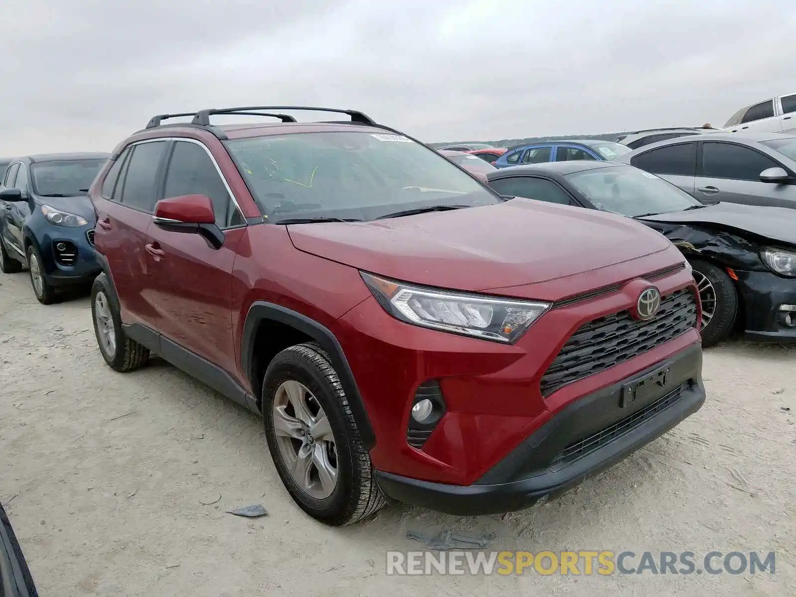 1 Photograph of a damaged car JTMW1RFV9KD034769 TOYOTA RAV4 2019