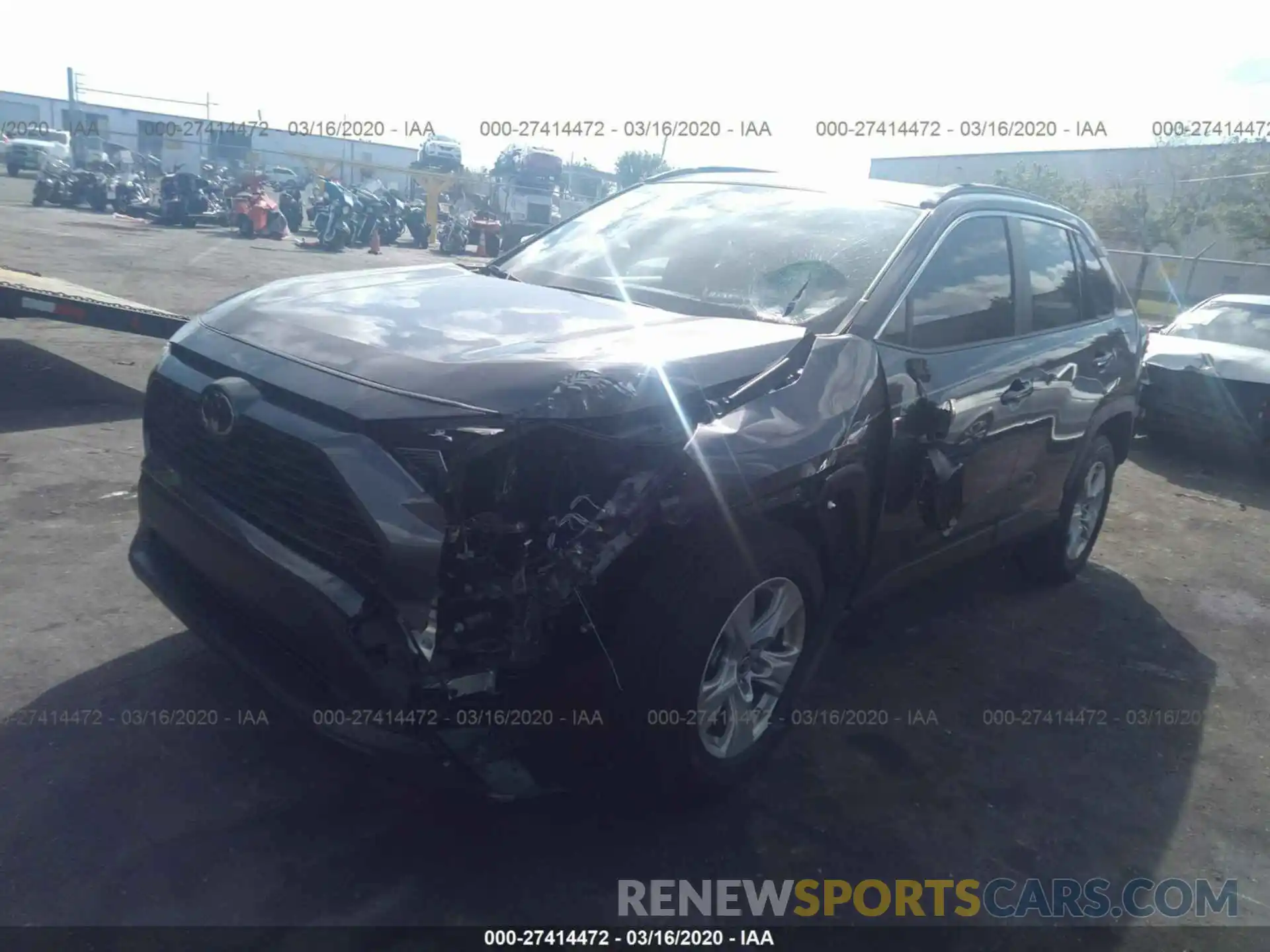 2 Photograph of a damaged car JTMW1RFV9KD038501 TOYOTA RAV4 2019