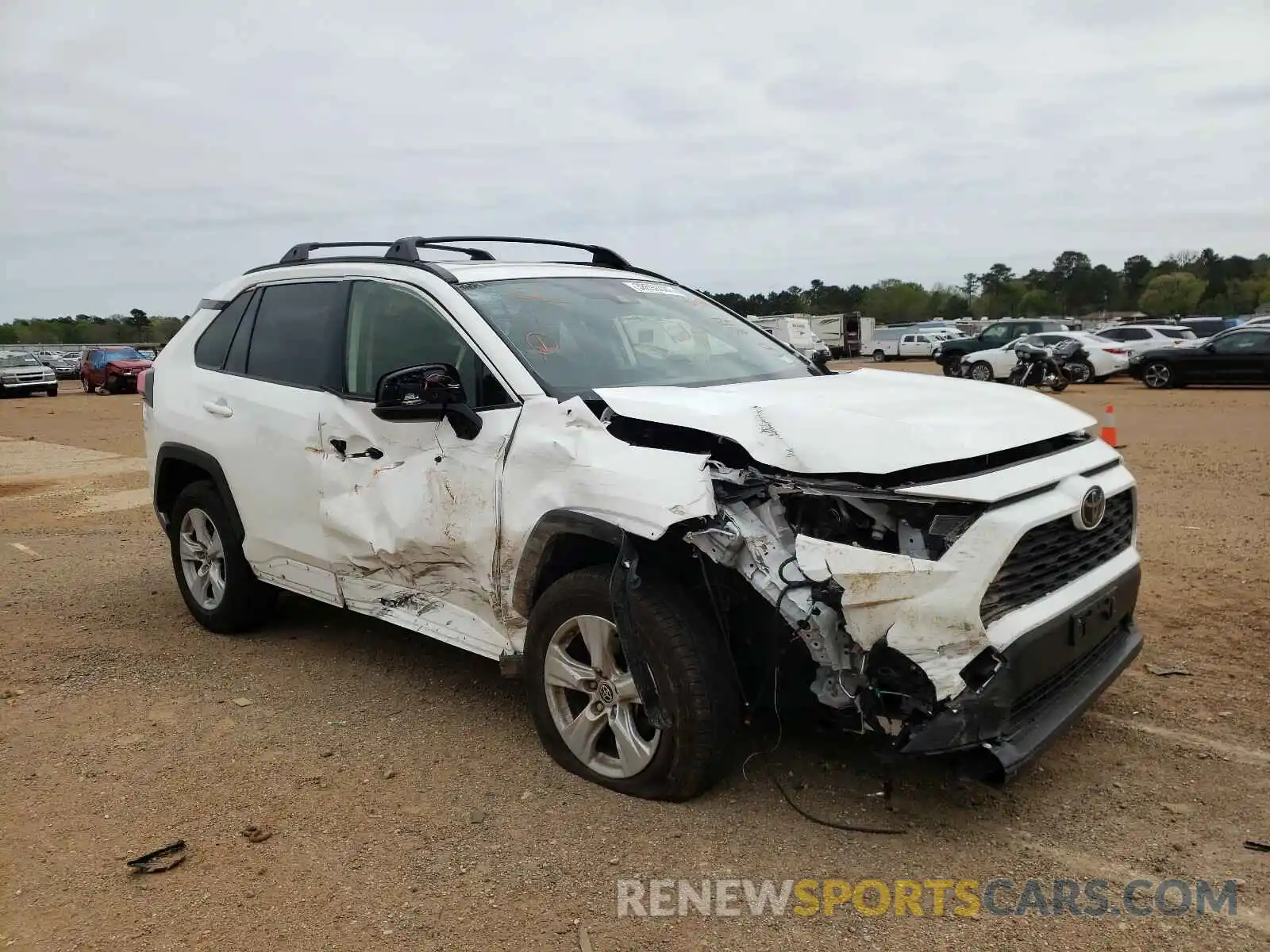 1 Photograph of a damaged car JTMW1RFV9KD038594 TOYOTA RAV4 2019