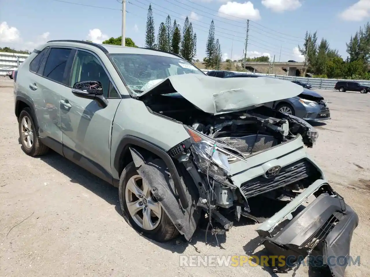 1 Photograph of a damaged car JTMW1RFV9KD500832 TOYOTA RAV4 2019