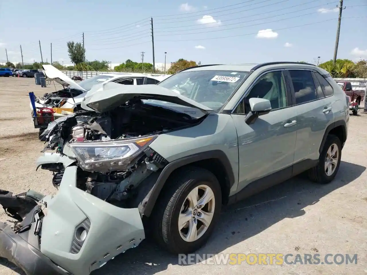 2 Photograph of a damaged car JTMW1RFV9KD500832 TOYOTA RAV4 2019