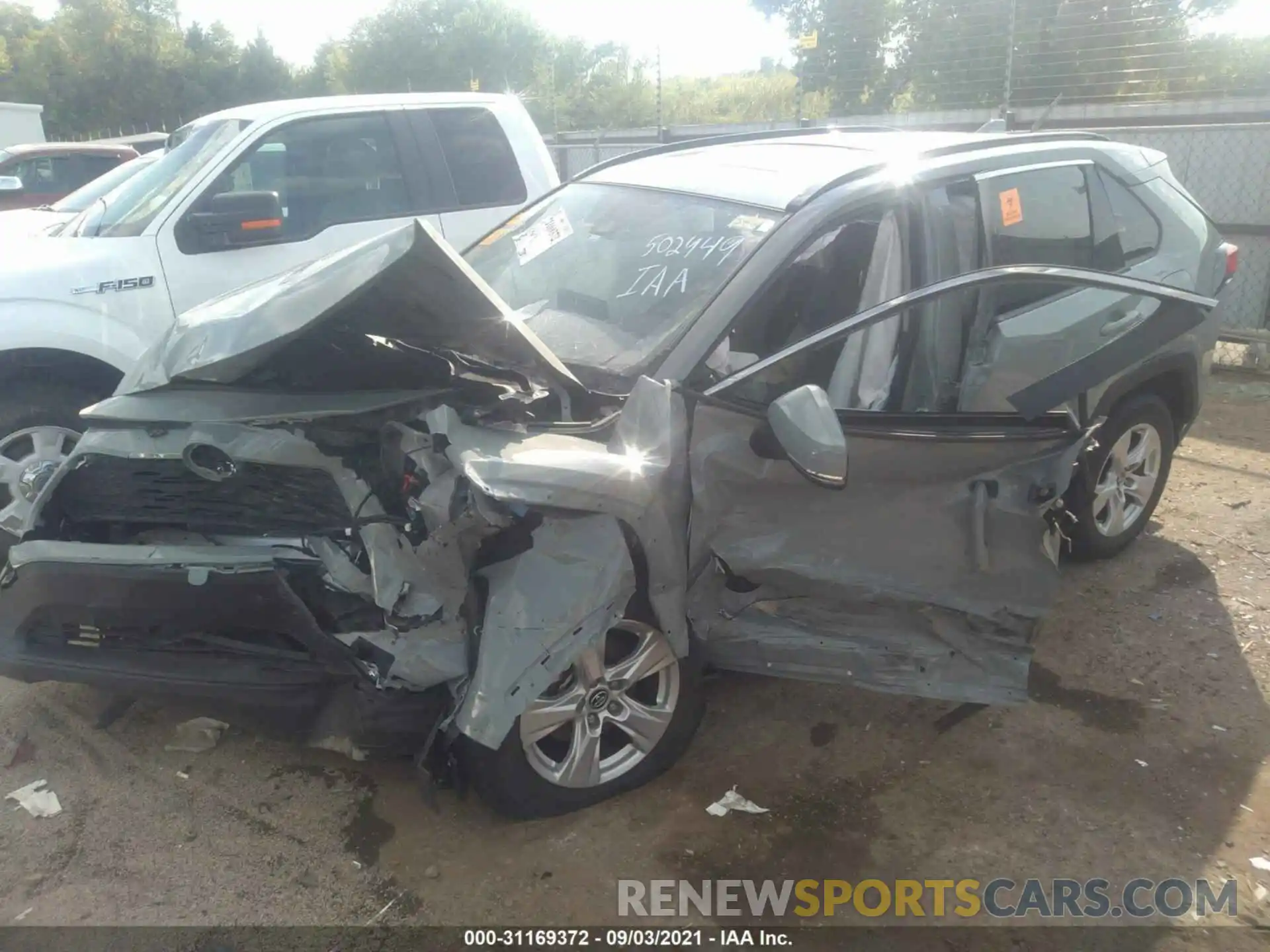 2 Photograph of a damaged car JTMW1RFV9KD502449 TOYOTA RAV4 2019