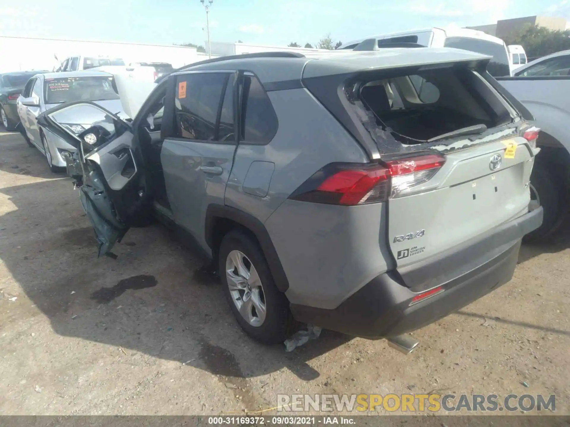 3 Photograph of a damaged car JTMW1RFV9KD502449 TOYOTA RAV4 2019