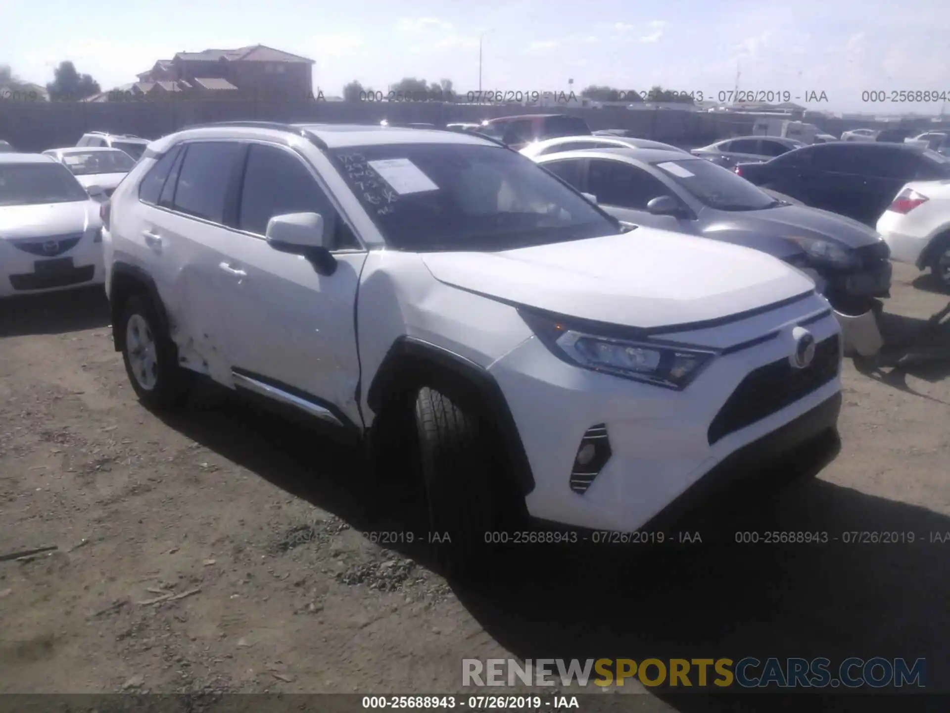 1 Фотография поврежденного автомобиля JTMW1RFV9KD502581 TOYOTA RAV4 2019