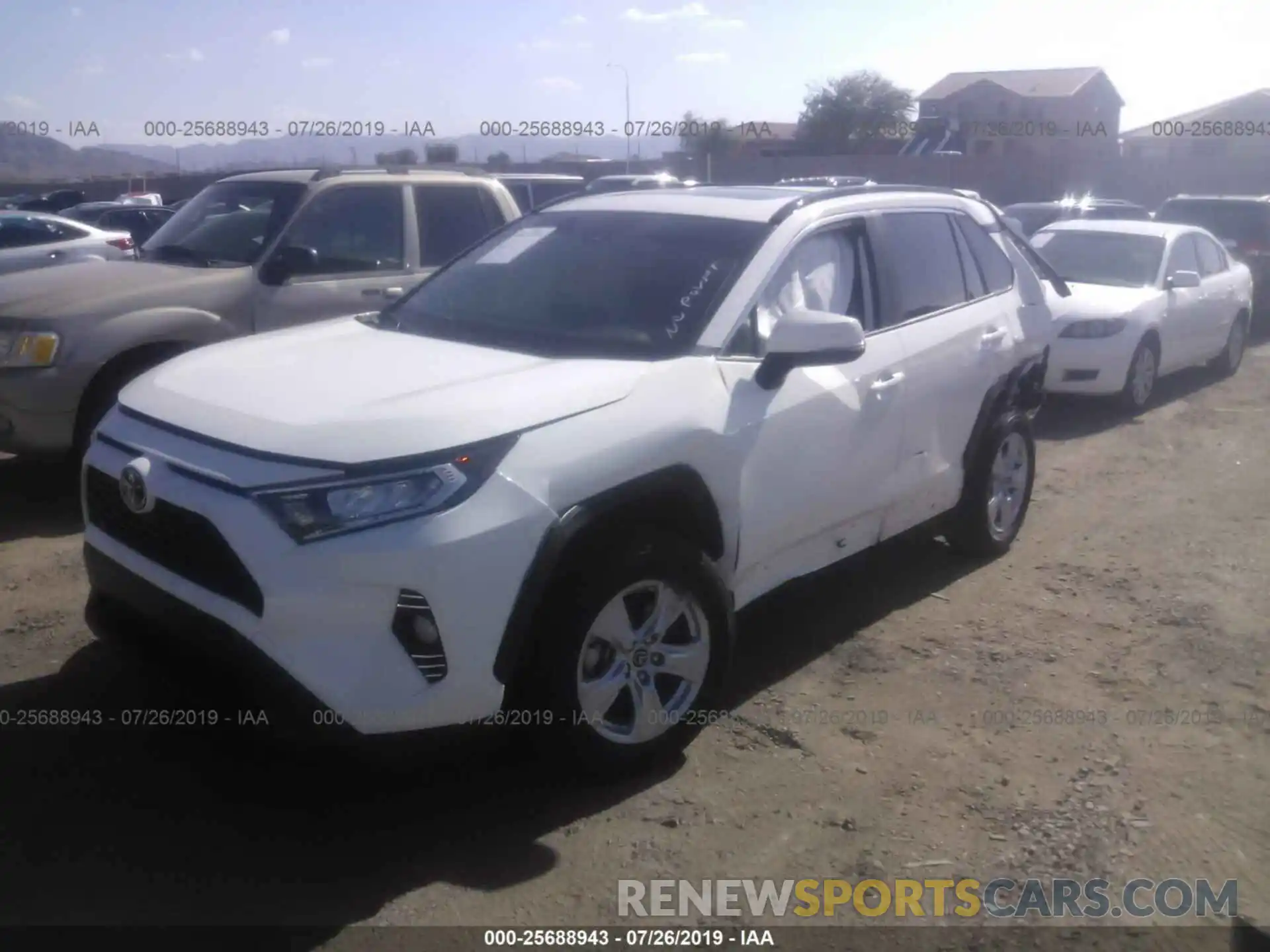 2 Photograph of a damaged car JTMW1RFV9KD502581 TOYOTA RAV4 2019