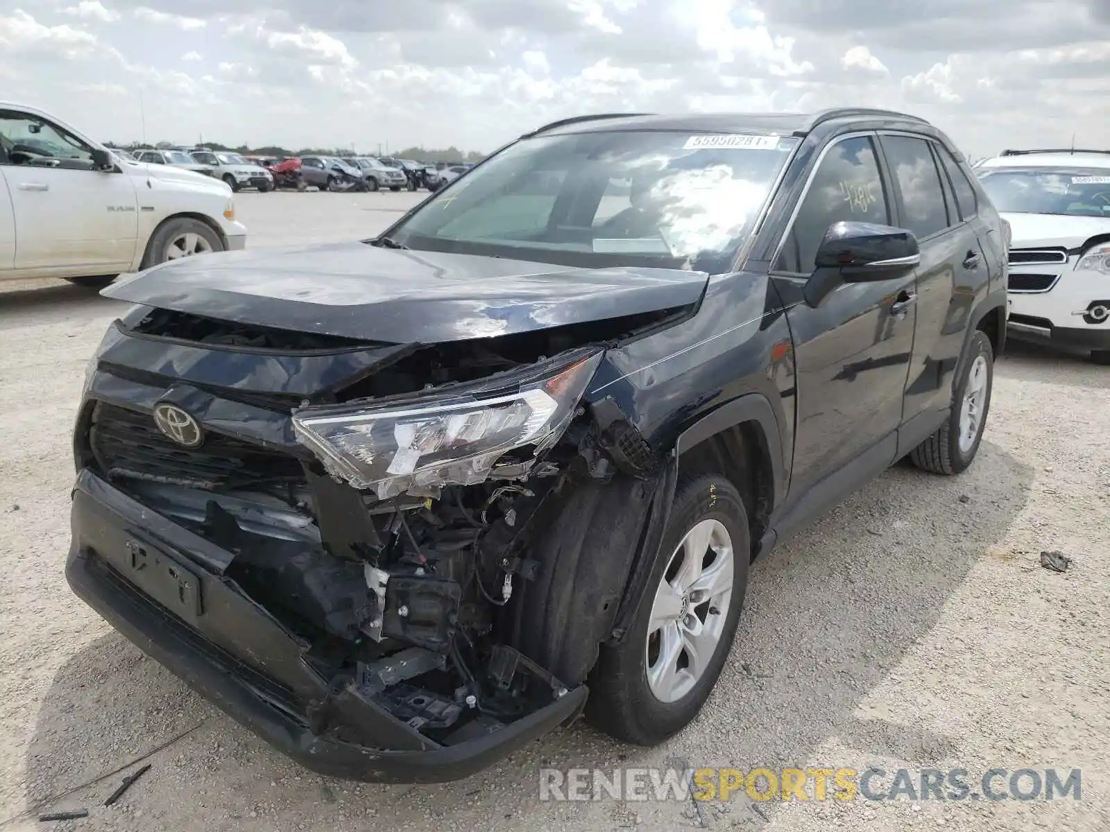 2 Photograph of a damaged car JTMW1RFV9KD505853 TOYOTA RAV4 2019