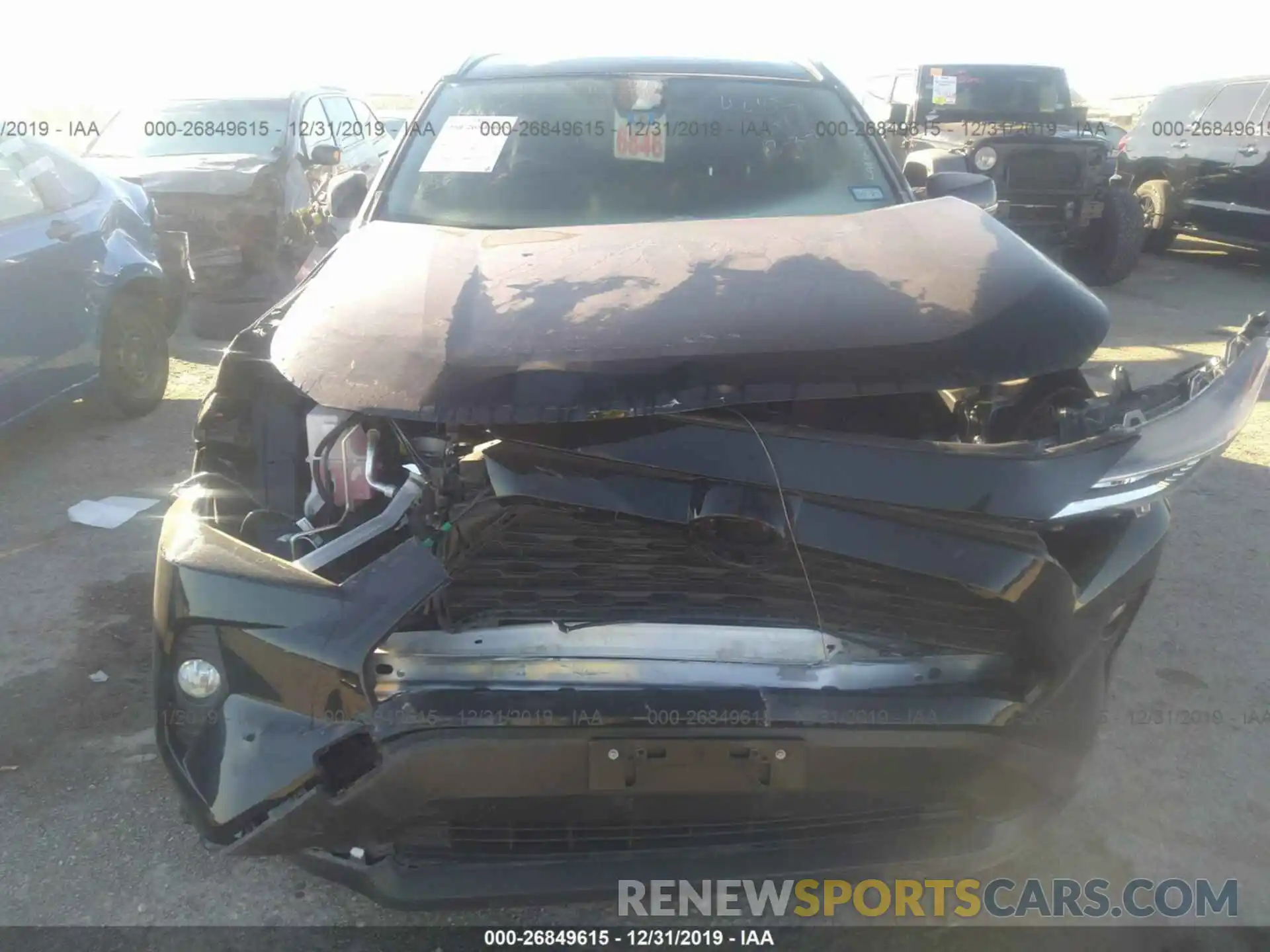 6 Фотография поврежденного автомобиля JTMW1RFV9KD510065 TOYOTA RAV4 2019